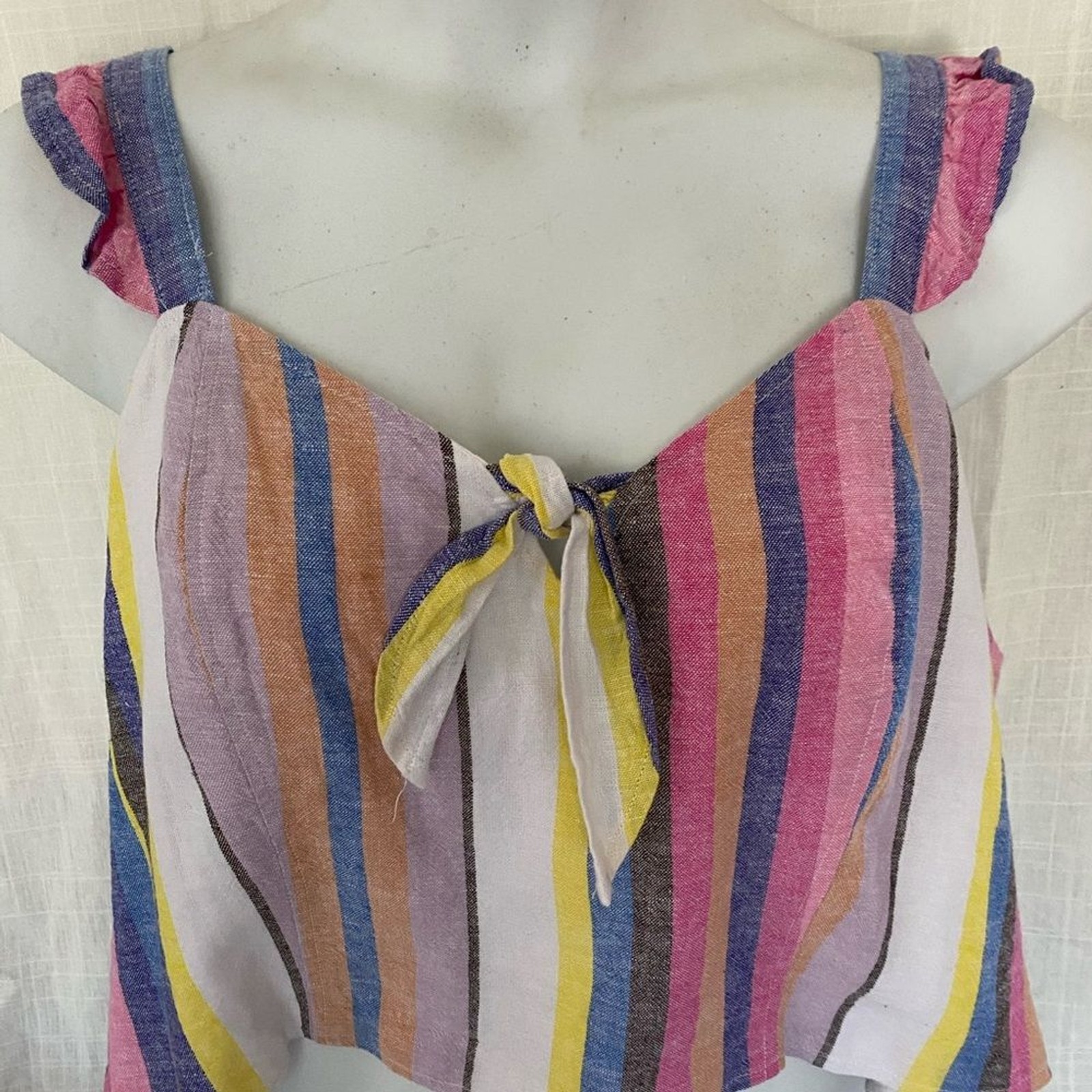 Stripe crop top 4X