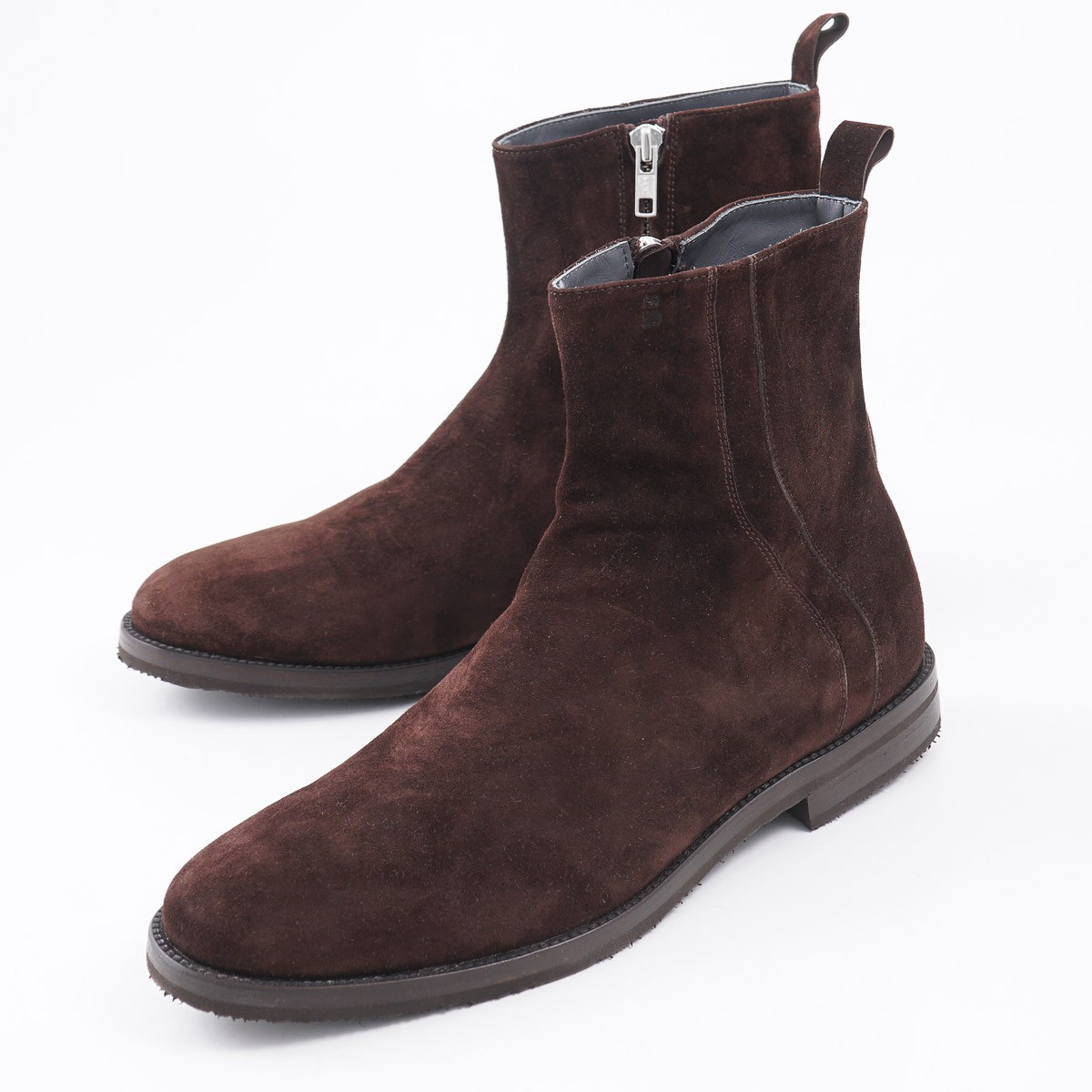 Brett Johnson Brown ‘Cashmere Calf’ Suede Chelsea Boots 9 (Eu 42) Shoes New