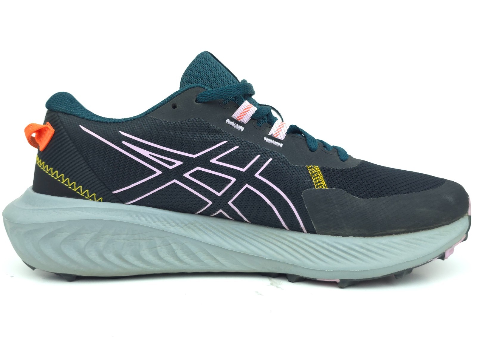 ASICS Womens 9 GEL Excite Trail 2 Black Light Ube Running Shoes 1012B412 EUC
