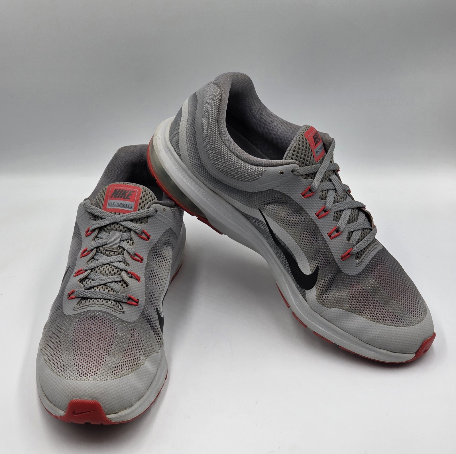 Nike Max Dynasty 2 Running Shoes Grey 852430-013 Men Size 12