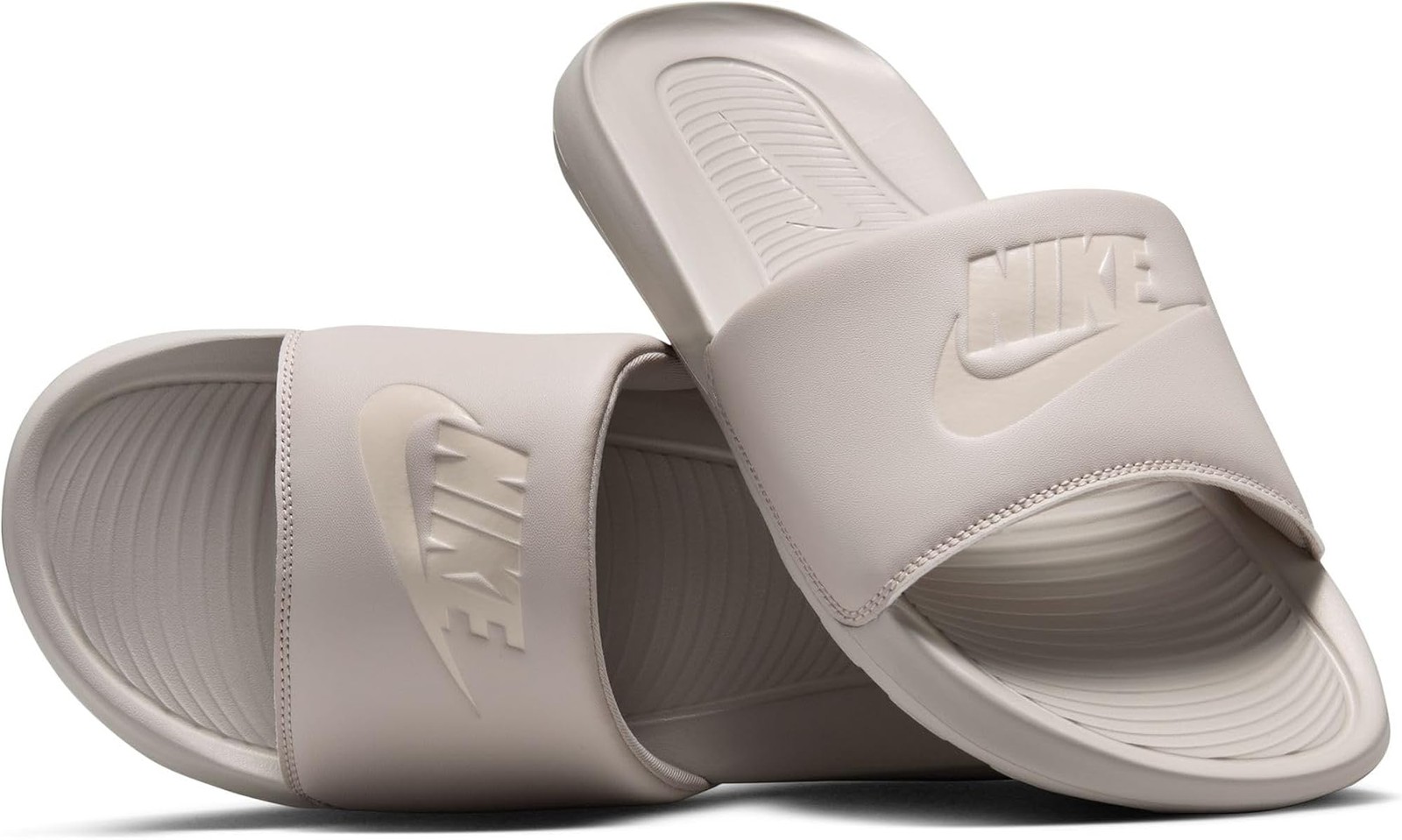 Nike Victori One Men’s Slides, Mineral Slate/Coconut Milk, 15 – Mineral Slate/Co