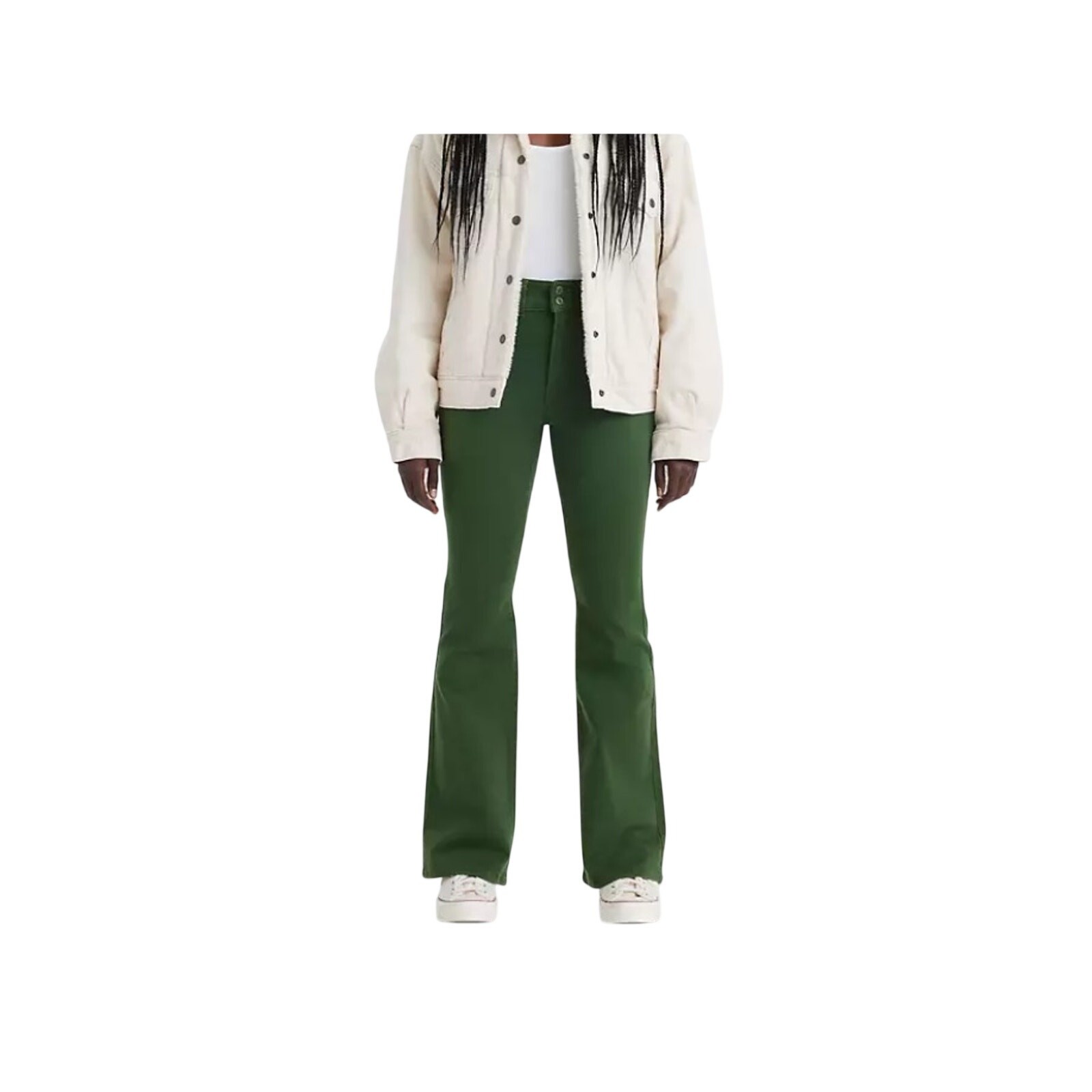 Levi’s Women’s 726 Western Flare Jeans in Army Green