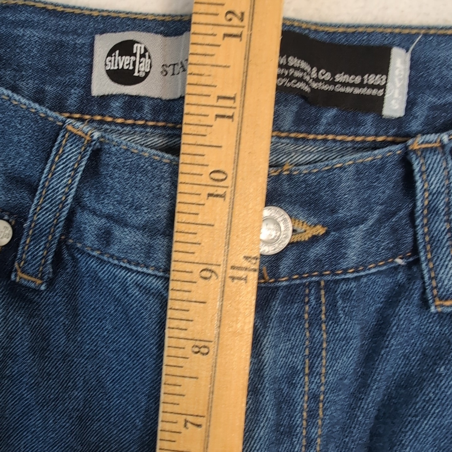 Levi’s Silvertab Jeans Womens 18 29×31(29″) Regular Blue Stay Loose Baggy Denim.