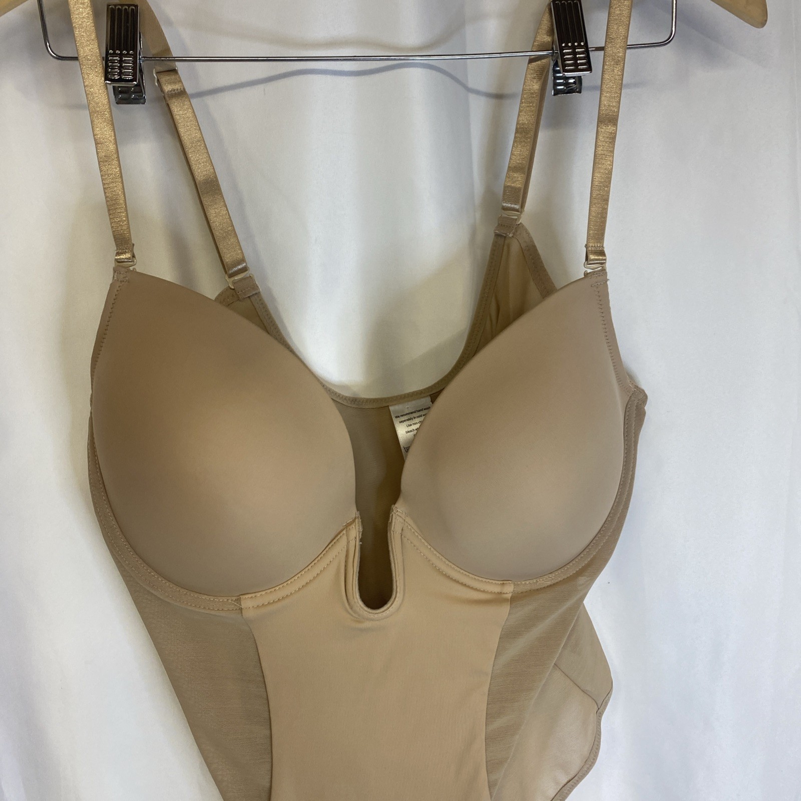 shaperin one piece shapewear beige size 2xl new thong