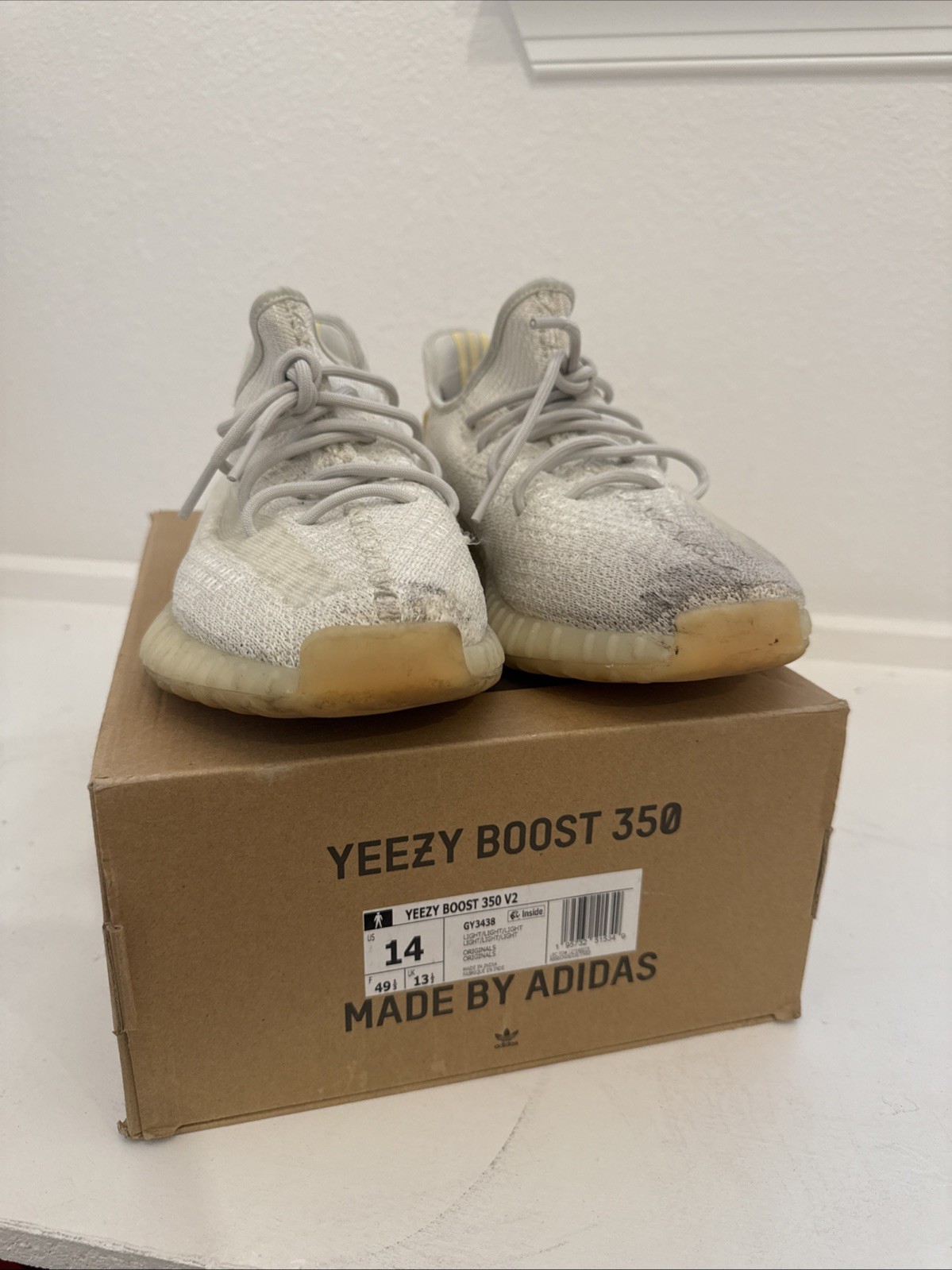Adidas Yeezy Boost 350 V2 Men Size 13 “Light” 100% Authentic Ready To Ship!!!