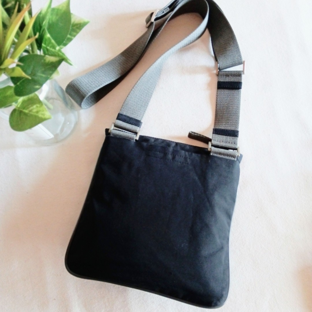PRADA Sports Nylon Pochette Shoulder Bag Black Size: W:7.9 × H:7.9 in.