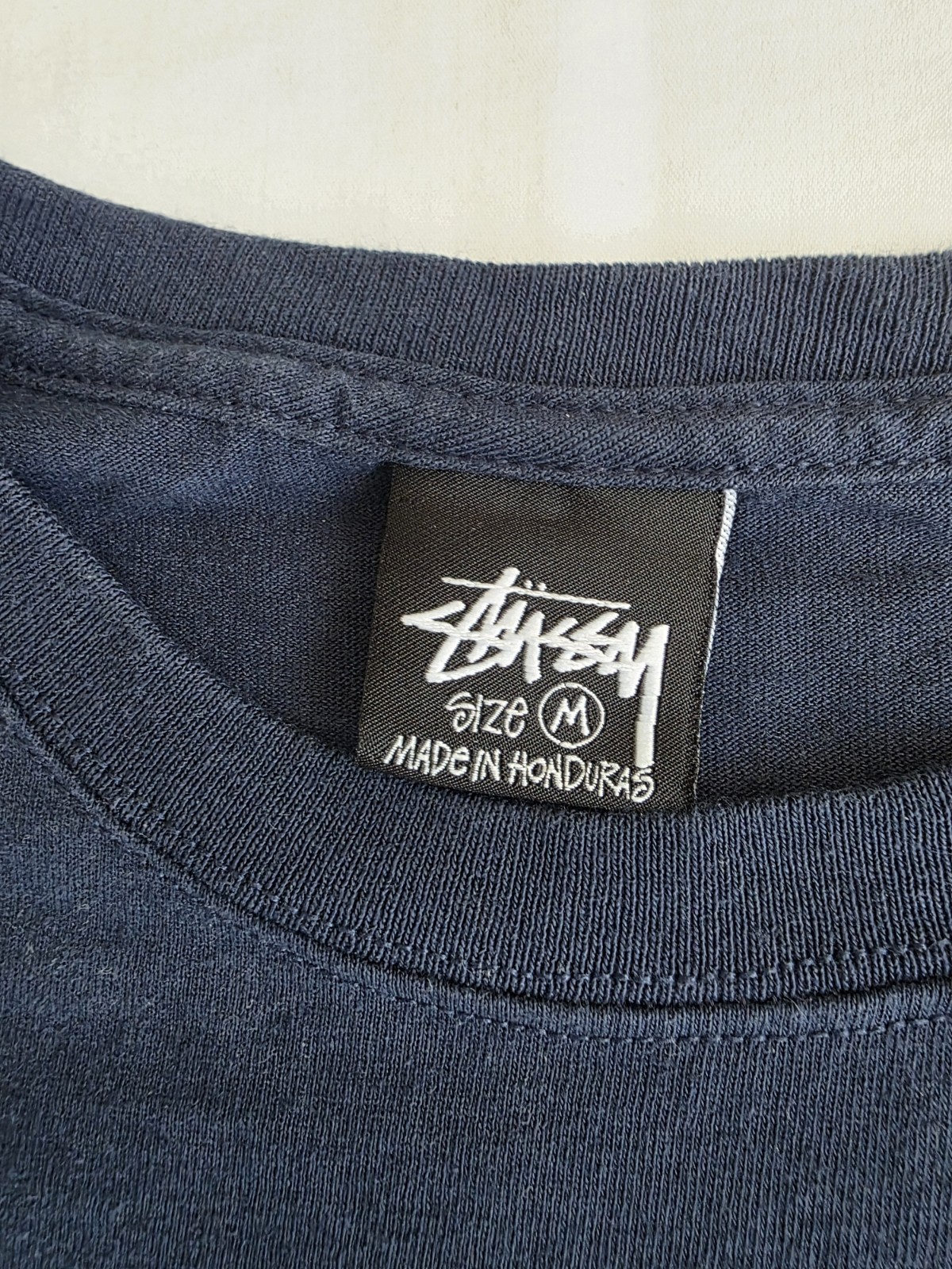 Stussy Honolulu Chapter T-shirt NAVY MEDIUM Gently Used
