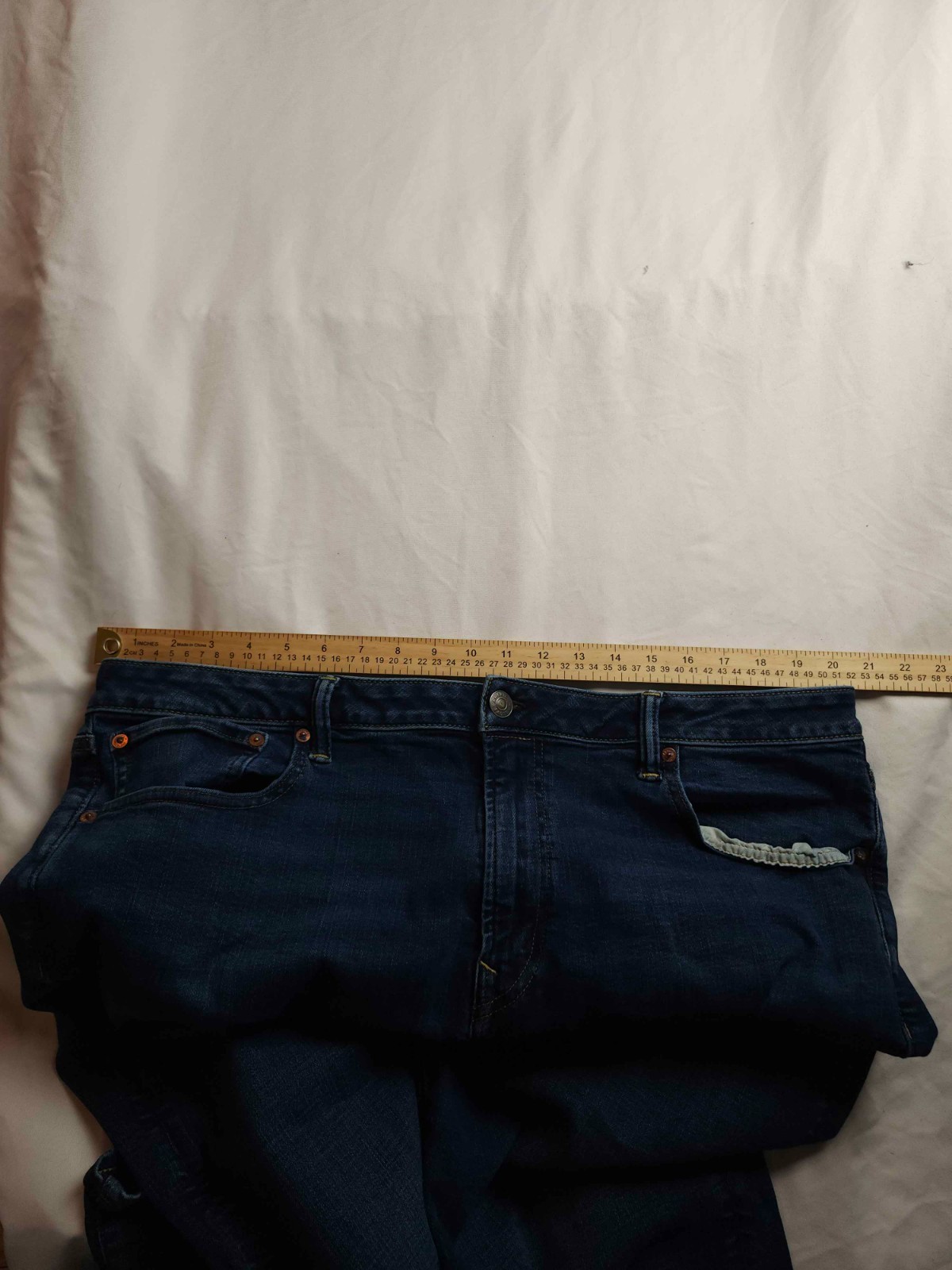 American Eagle Airflex+ Bootcut Jeans Mens Size 40X34 Blue Denim Dark Wash