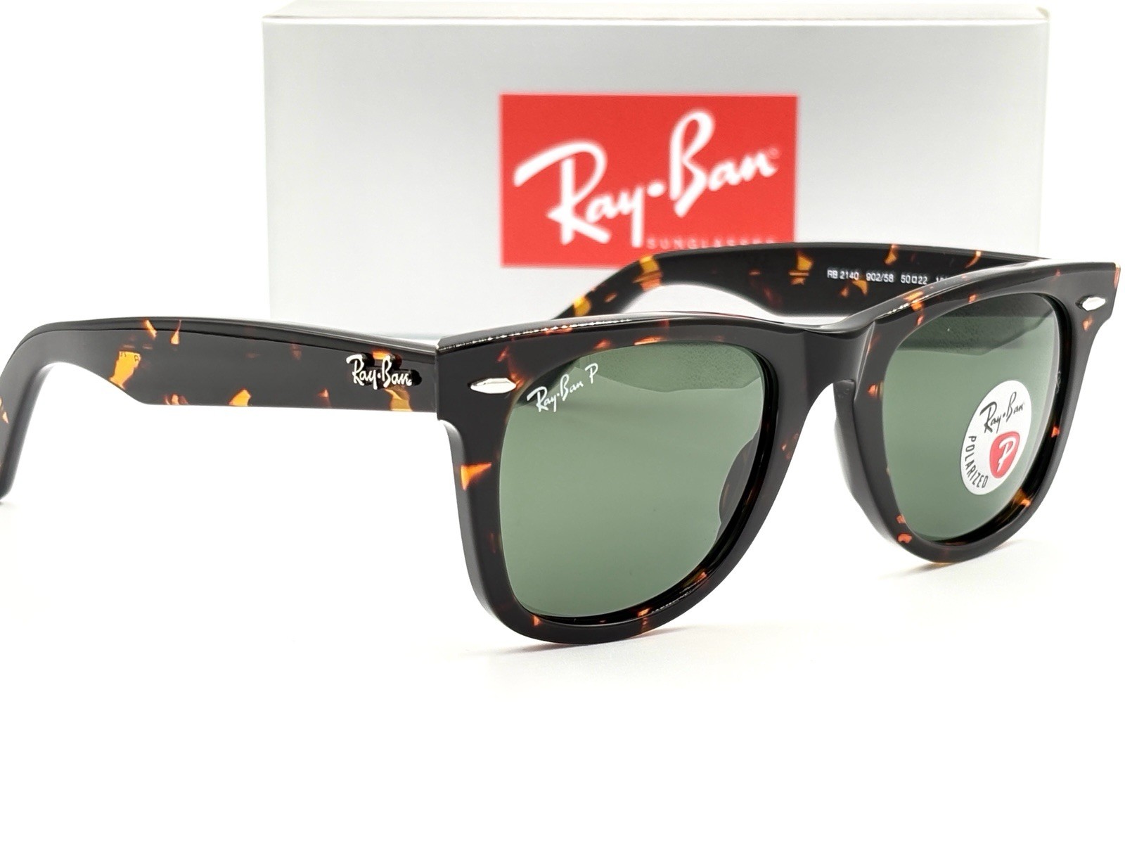 Ray-Ban Polarized RB2140 Men’s Classic Sunglasses Tortishell Frame unisex Fit