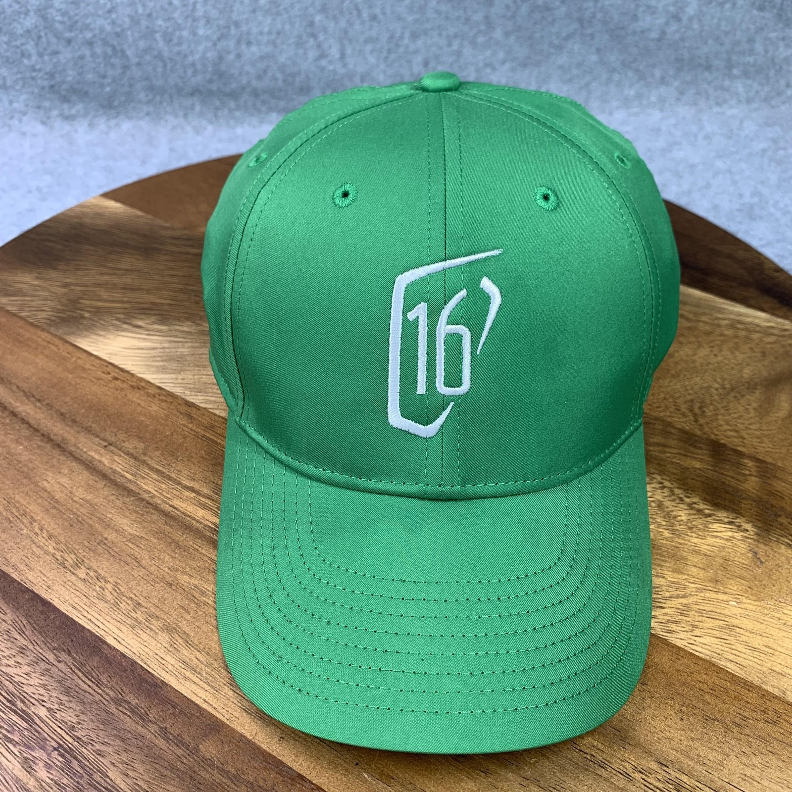 Nike Legacy91 16 Logo Hat Cap Strap Back Green Dri-FIT Golf Mens One Size