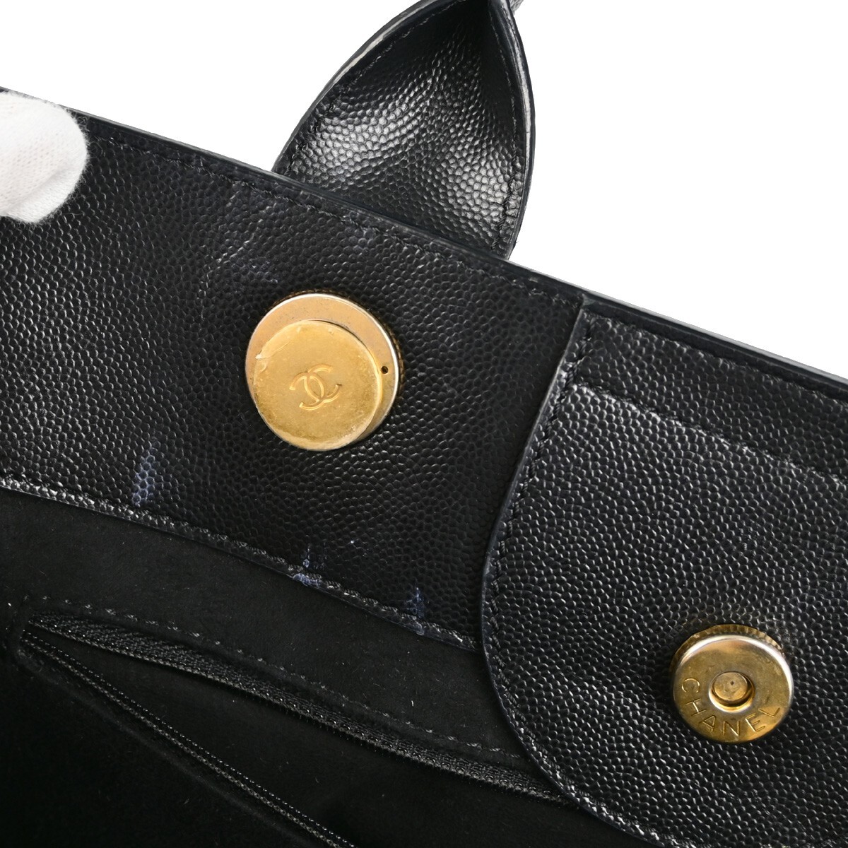 Chanel Black Calfskin Small Deauville 2way Tote Bag 144035