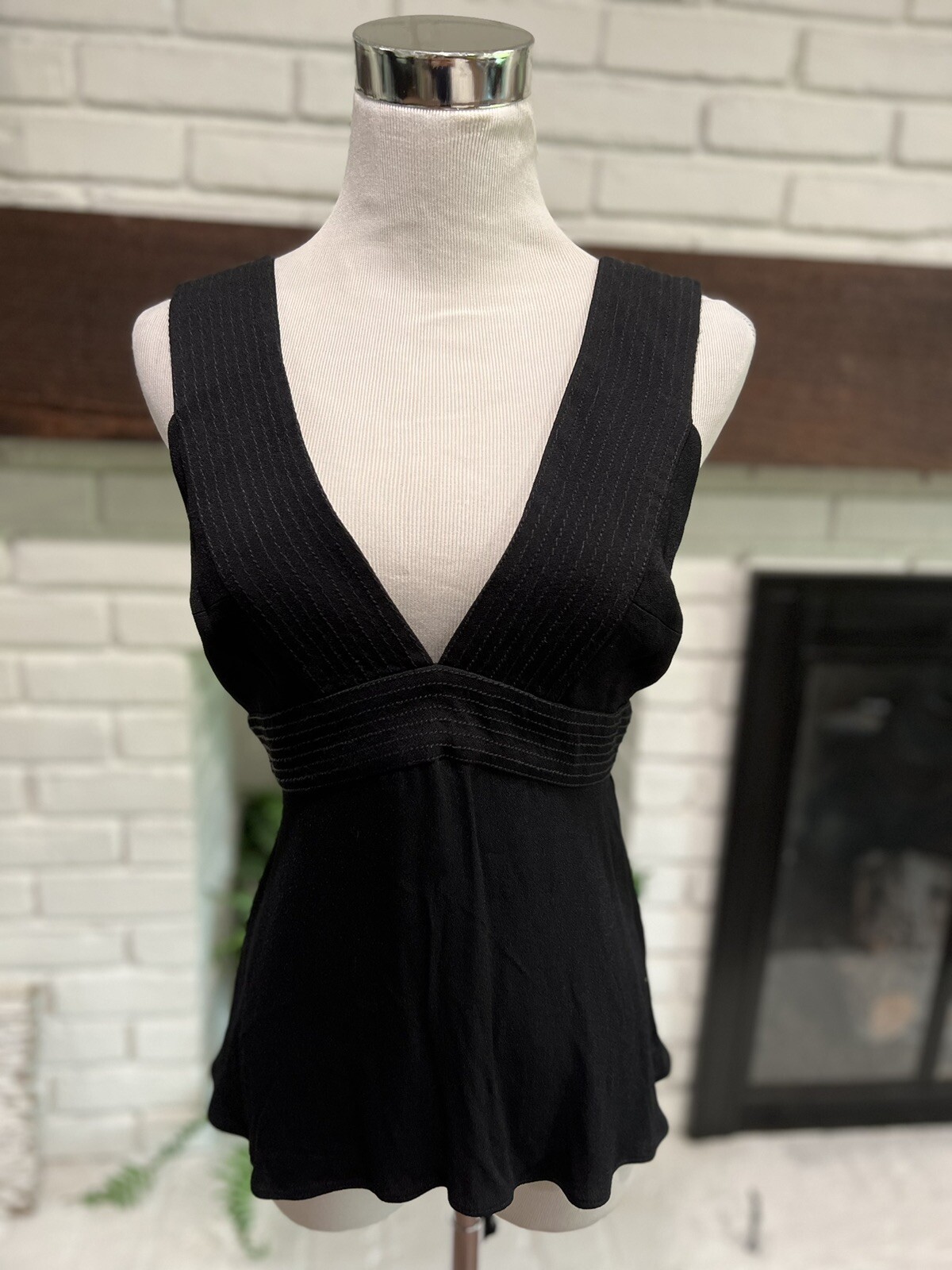 Trouvé Tank Top Black Blouse Super Flattering XS