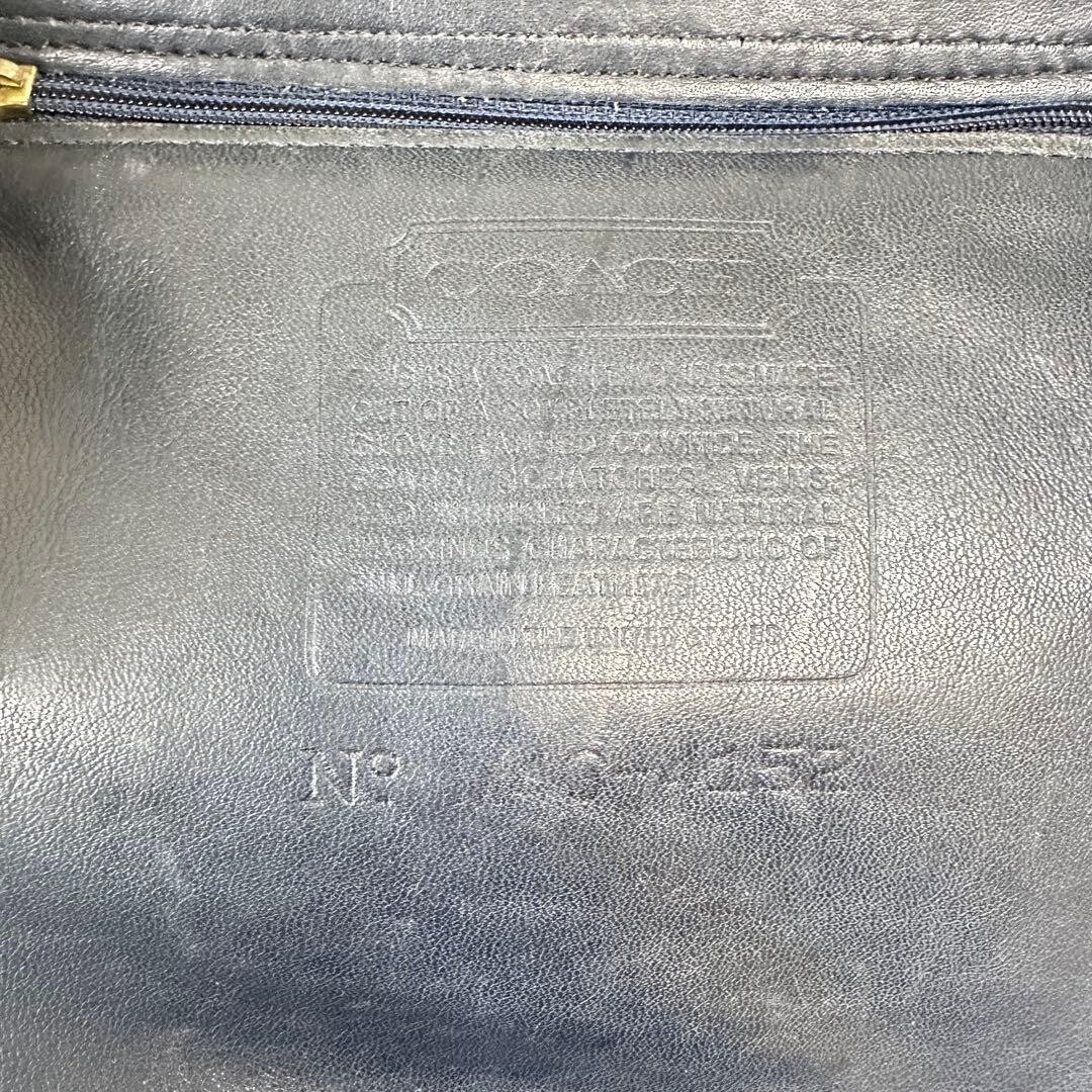Coach Black Leather Mini Backpack USA Made 4152 Logo Charm Auth