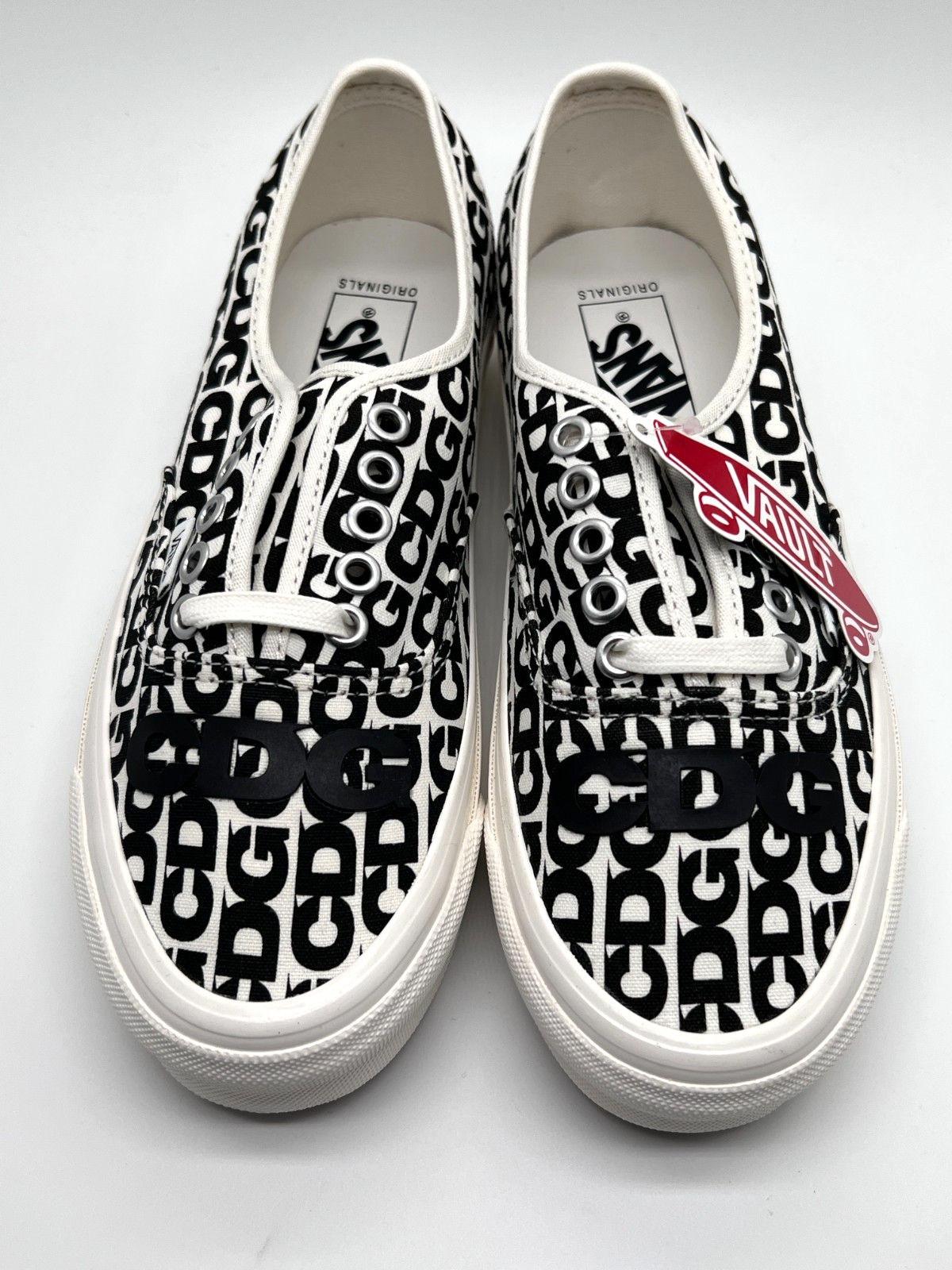 Vans OTW Authentic 44 CDG Comme des Garçons White Black Men 6.5/Women 8 NEW