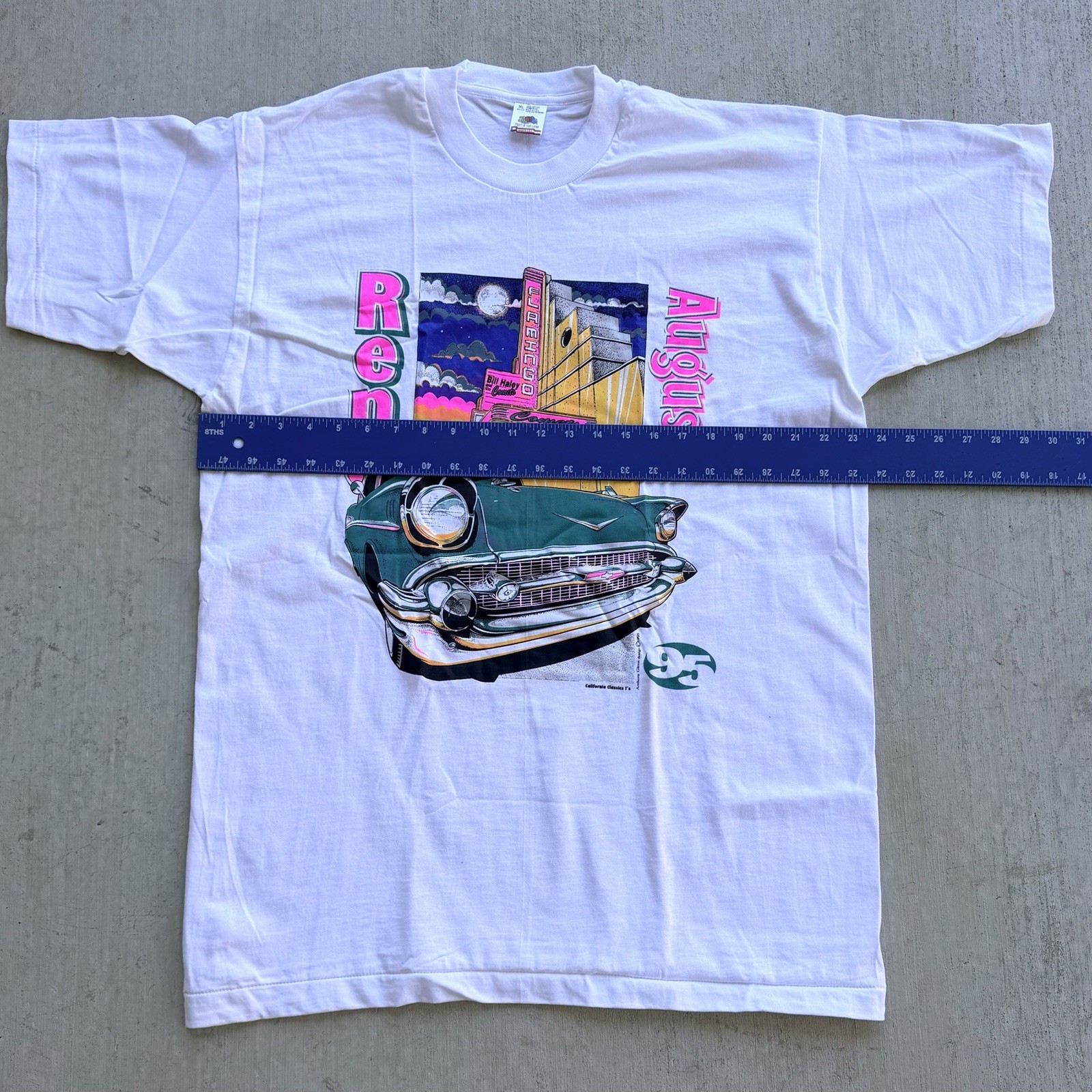 Vintage Hot August Night T Shirt 90s Single Stitch USA Classic Cars