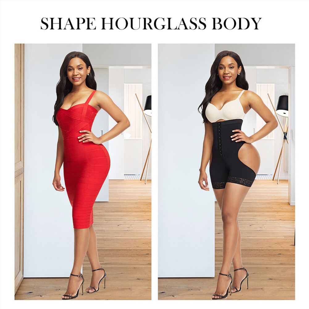 Womens High Waist Butt Lifting Shapewear with Tummy Control