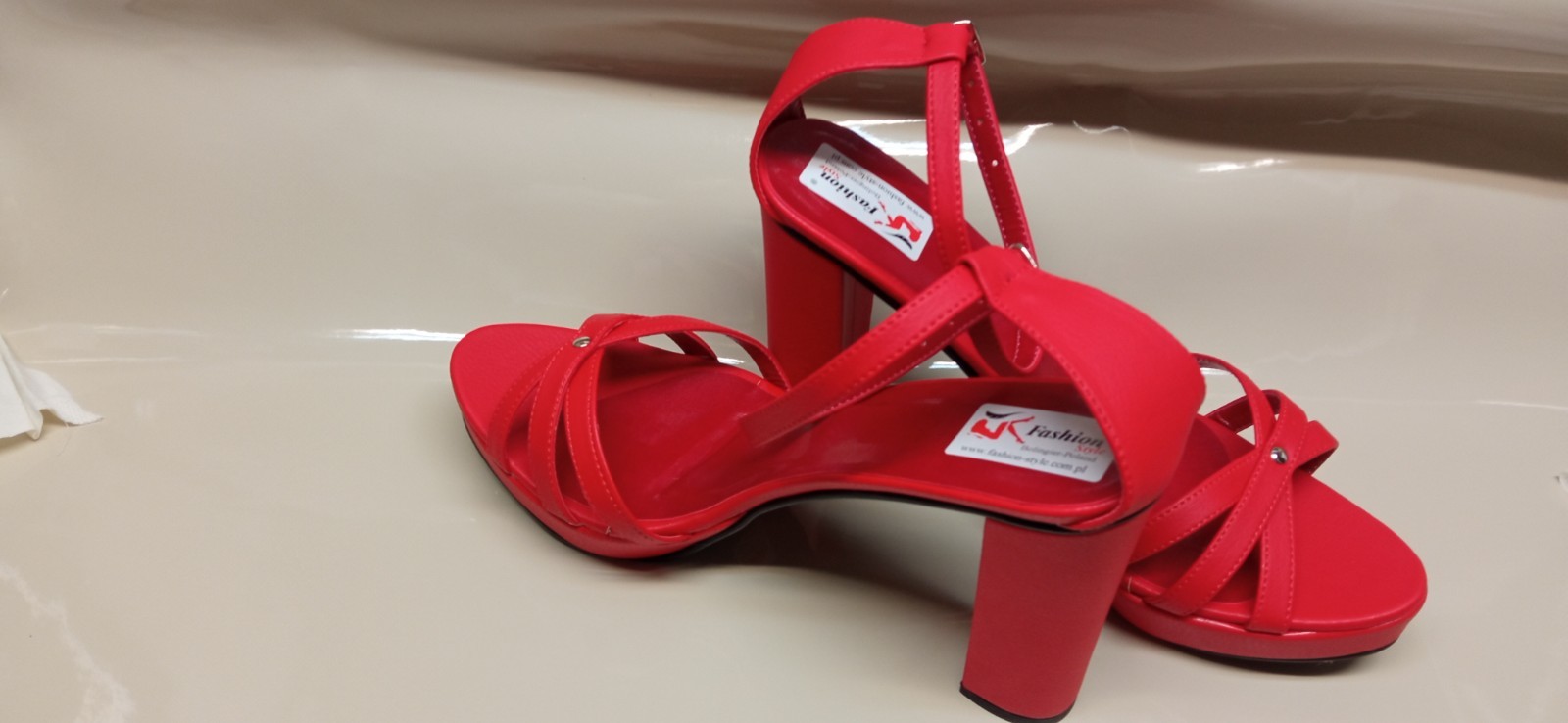 Sandals leather chunky 37 38 39 40 41 42 43 44 45 46 47 platform 2cm heel 13cm PL