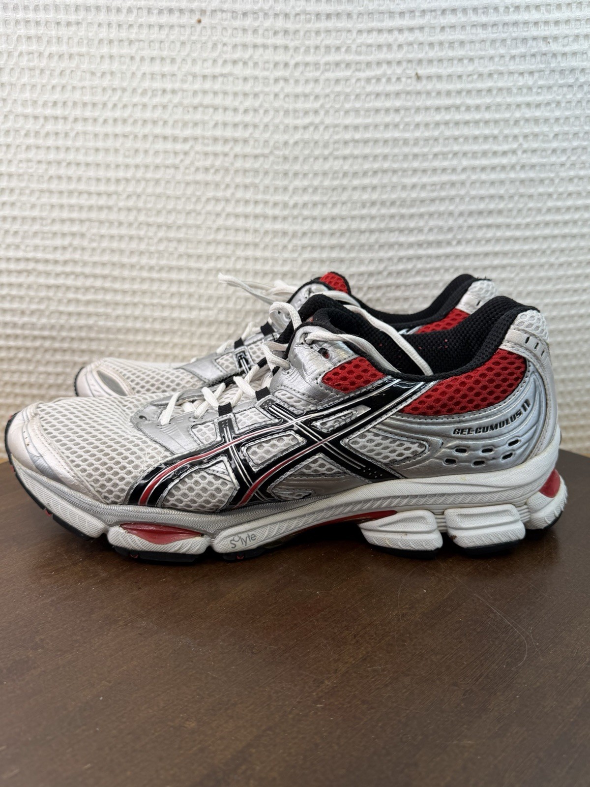 ASICS GEL-CUMULUS 11 Men’s 2009 Running Shoes Size 12 White Silver F371109