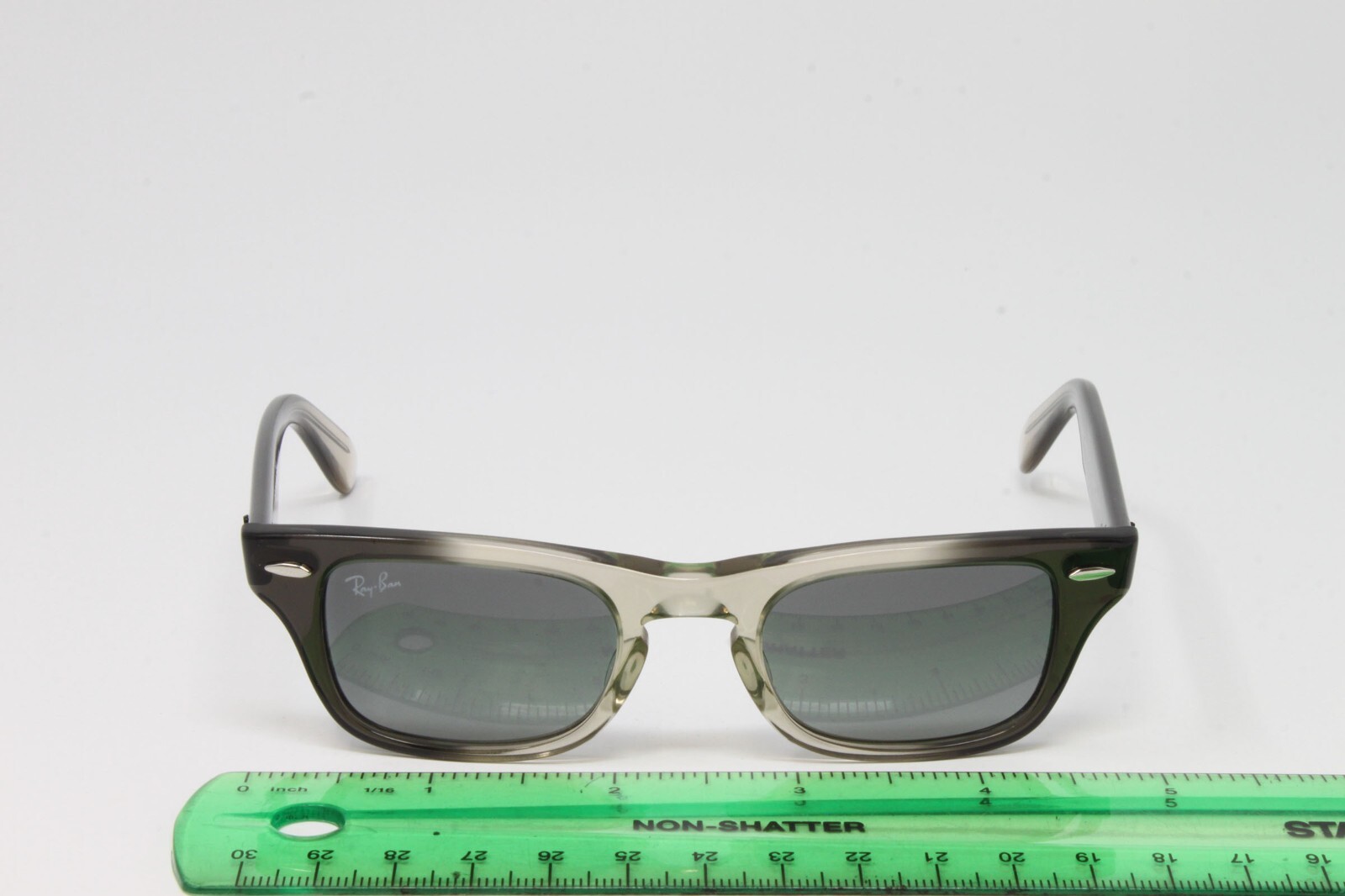 Ray Ban Junior Kids Sunglasses Transparent Grey 43mm Burbank RJ9083S 710411