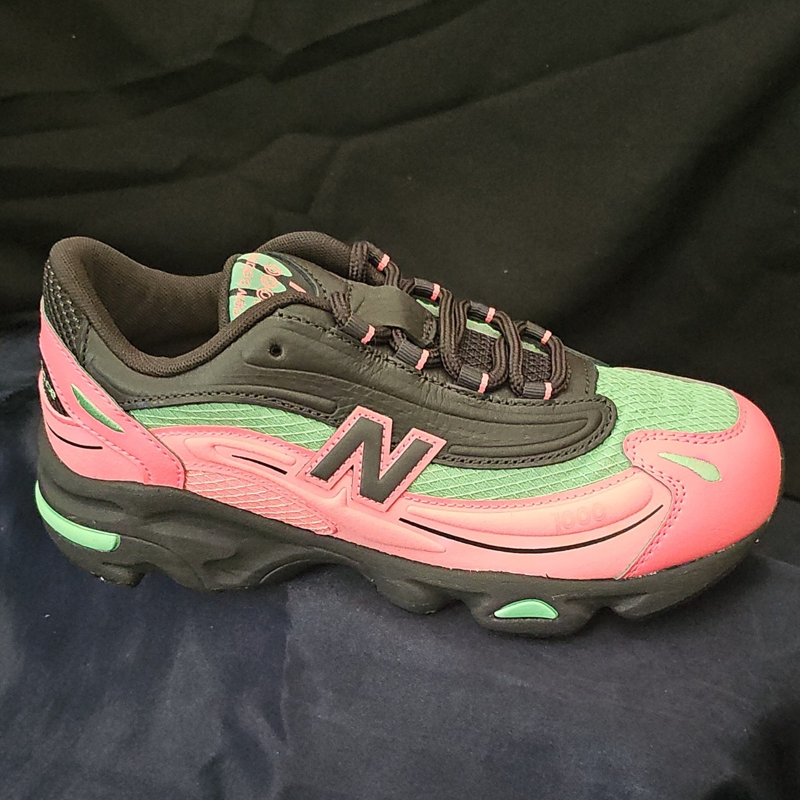 New Balance Men’s 1000 Series Running Shoes, Black, Melon, Green, Size 5.5