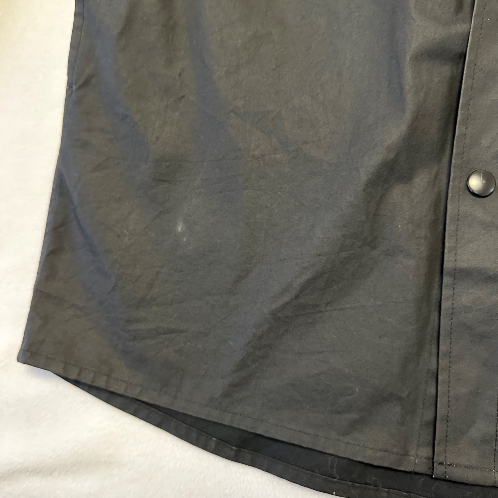 Stutterheim Mens Lerum Rain Shirt Jacket Size M Black Casual Minimalist Commute