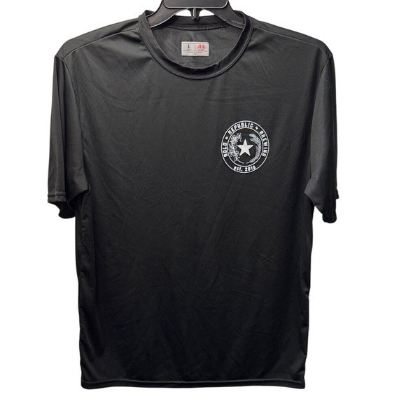 A4 Mens Bold Republic Brewing Performance Graphic T-Shirt Black Large N3142
