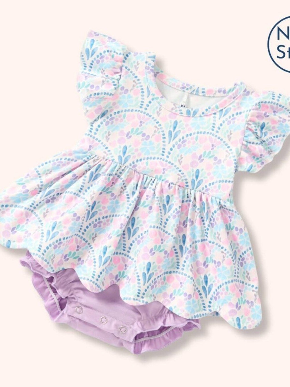 PETE + LUCY GRACEFUL GARDEN GIRL INFANT ROMPER
