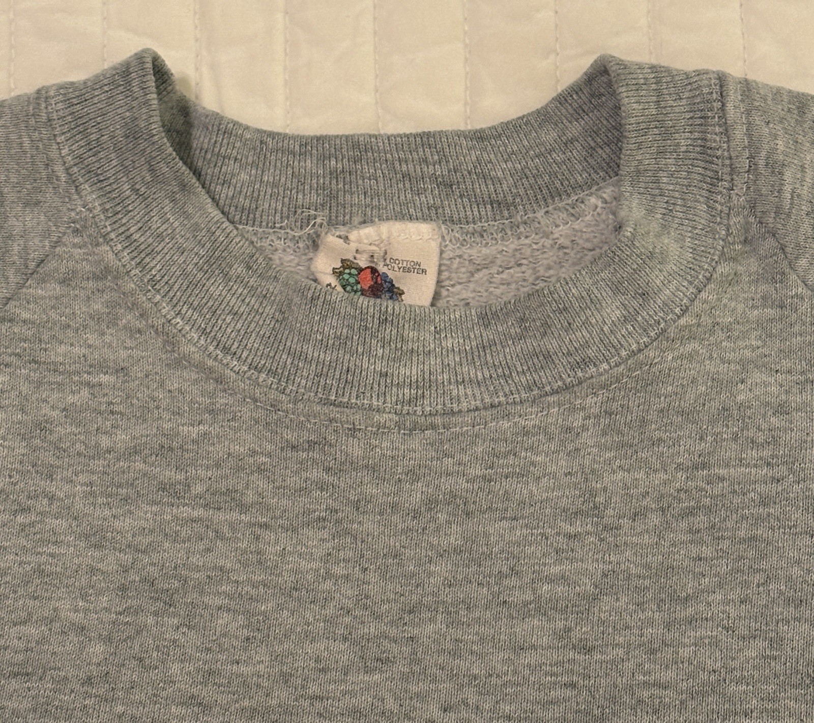 Vintage Auburn University Sweatshirt 1987 Large Gray FOTL 50/50 Blend War Eagle