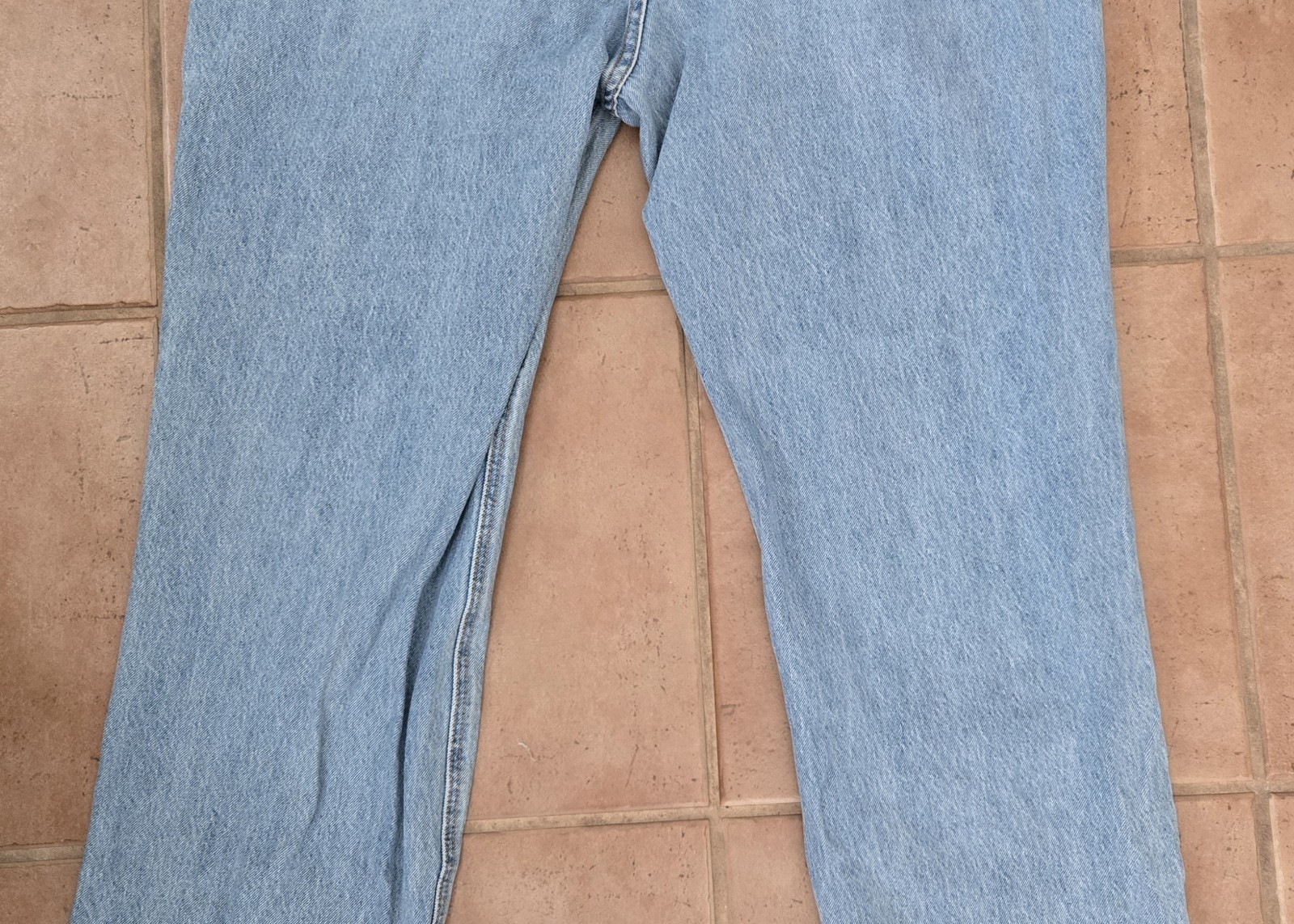 Levi’s 541 Men’s Light Blue Straight Denim Jeans 38×32 5-Pocket Mid Rise Logo