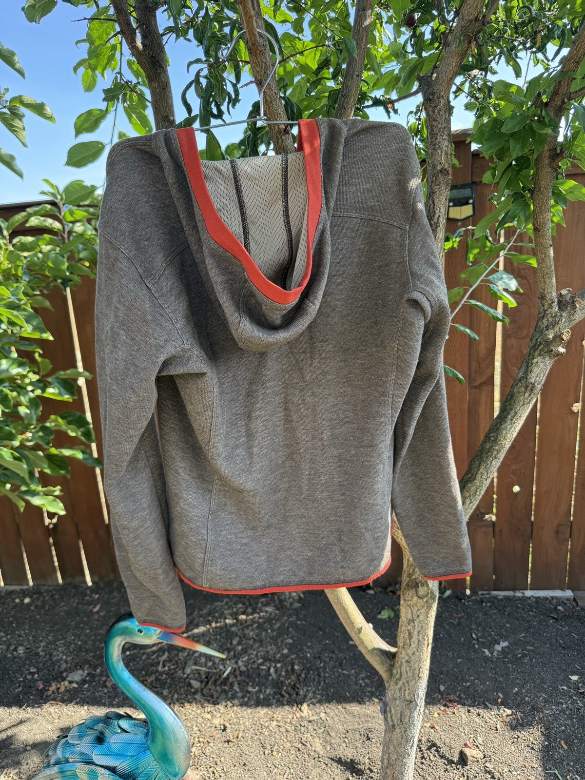 Arc’teryx Citadel Hoody Pullover Womens Fleece Jacket Gray Orange Snap Front