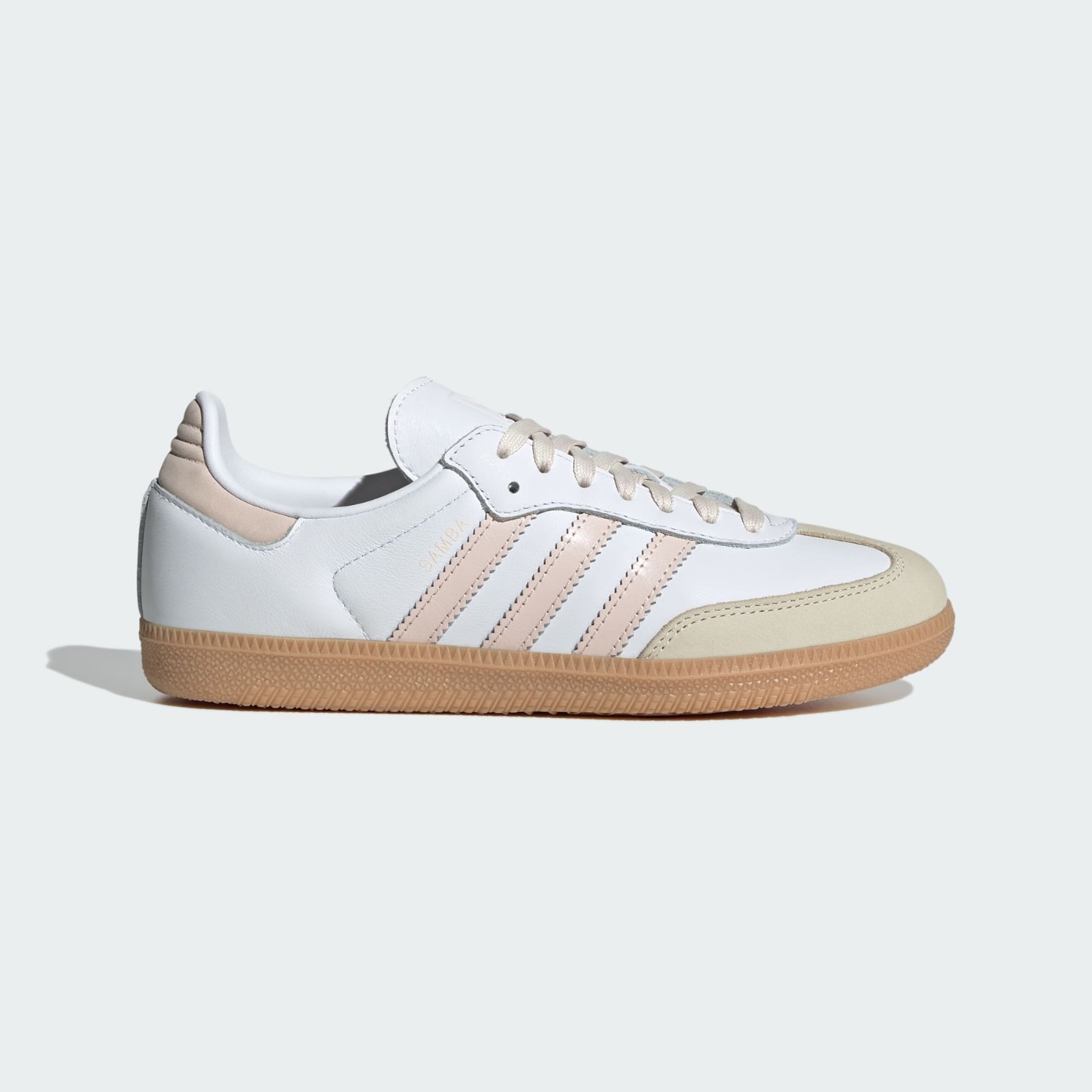 Adidas Samba OG White Pink Gum Womens Sports Sneaker JS1351