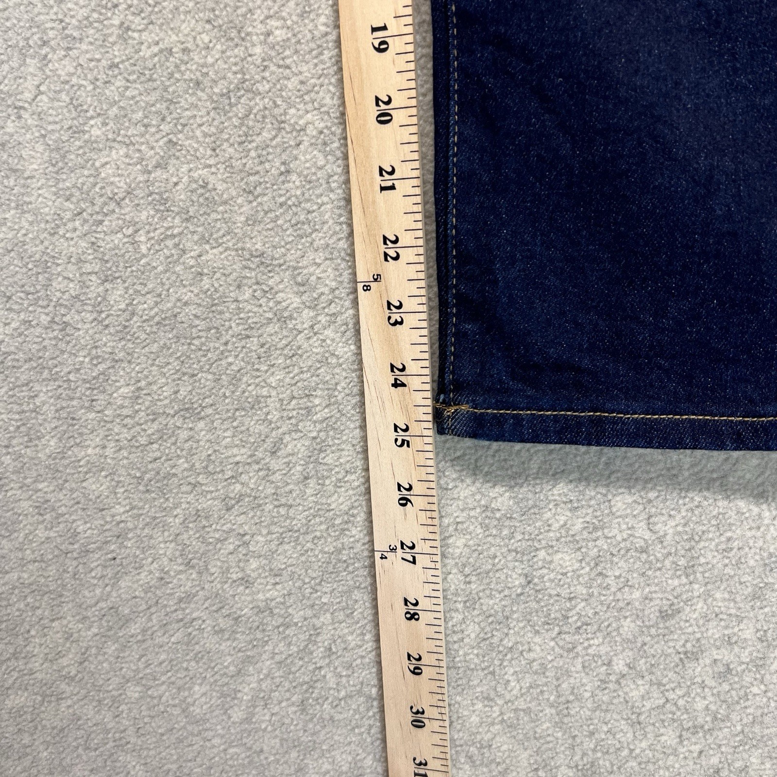 Dear John Frankie Straight Womens 26 Dark Wash Stretch Jeans Mid Rise Denim