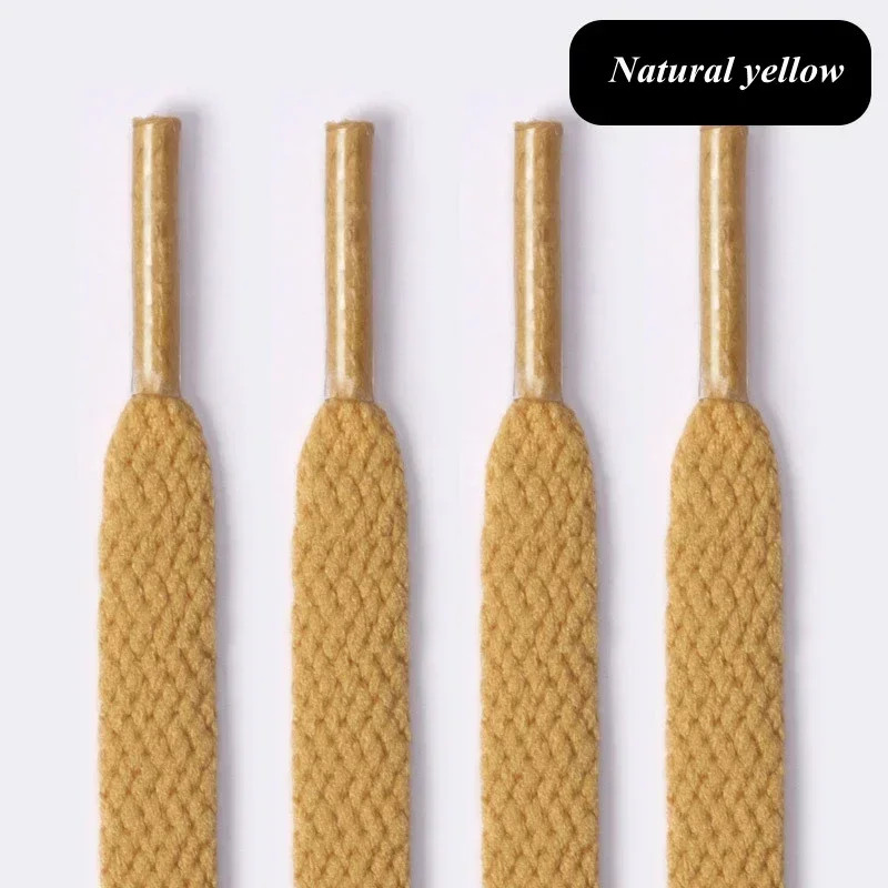 1pair /2PCS Thicken Laces Shoe Athletic String Flat Shoelaces of Sport White Lei