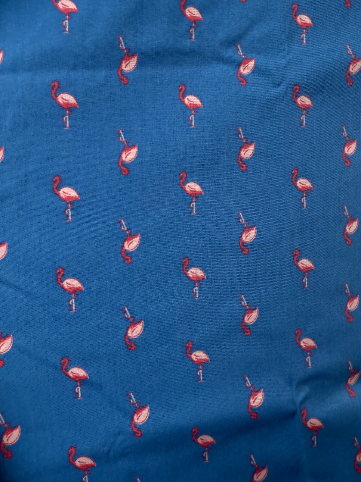 NWT IZOD LT Large Flamingo Print Tall Blue Performance Button Up Beach $65 Men