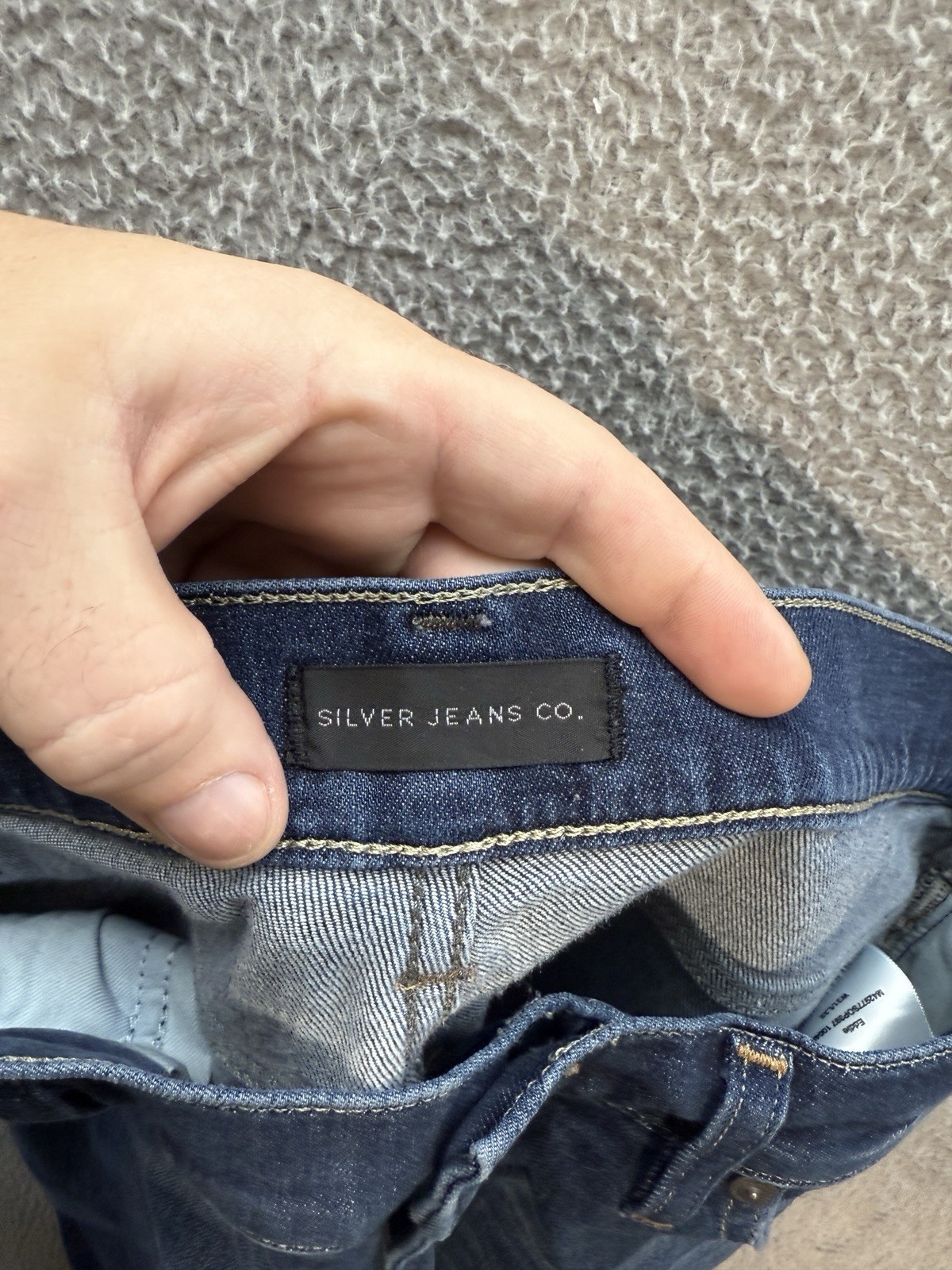Silver Jeans Mens 31×32 Blue Denim Eddie Relaxed Distressed Rockabilly Biker