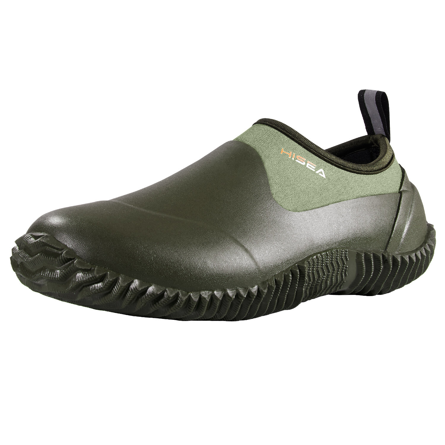 HISEA Unisex Garden Shoes Waterproof Anti-Slip Ankle Rubber Rain Boot Farm Yard