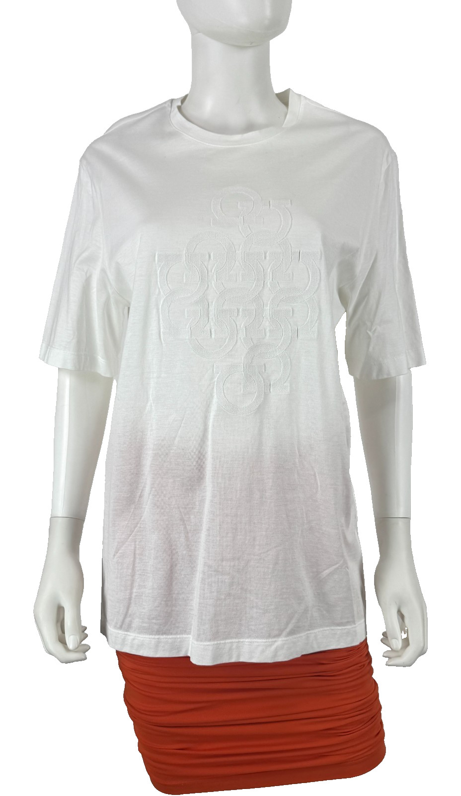 Salvatore Ferragamo Cotton White Shirt 100% Cotton Top 8 10 US 44 46 IT M Runway
