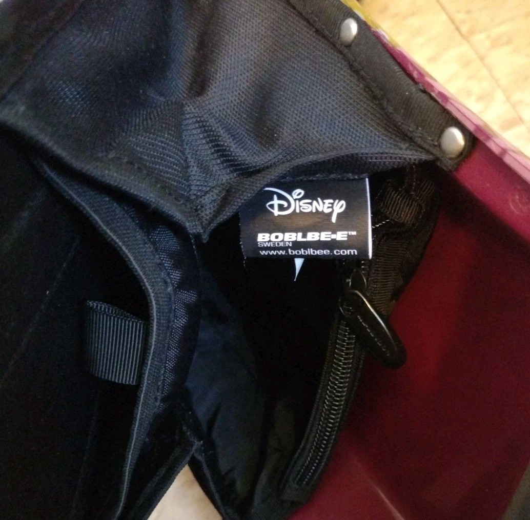 Ultra Rare Pink Disney Mickey Mouse Boblbee Mini Hard Shell Backpack Motorcycle