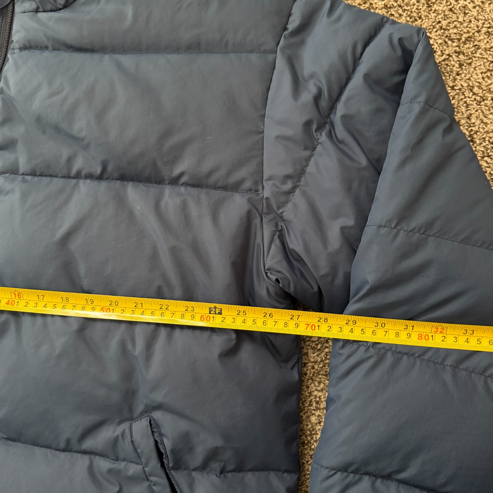 Cabelas Premier Northern Goose Down Puffer Jacket Men’s XL Blue Quilted