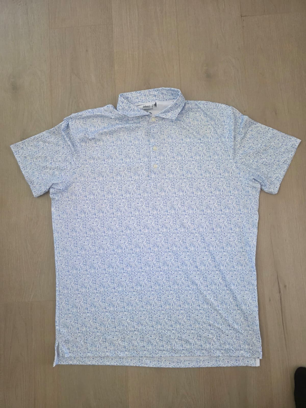 johnnie-O Performance Jersey Golf Polo Beach XXL / XXLarge / 2XL – blue – NWoT