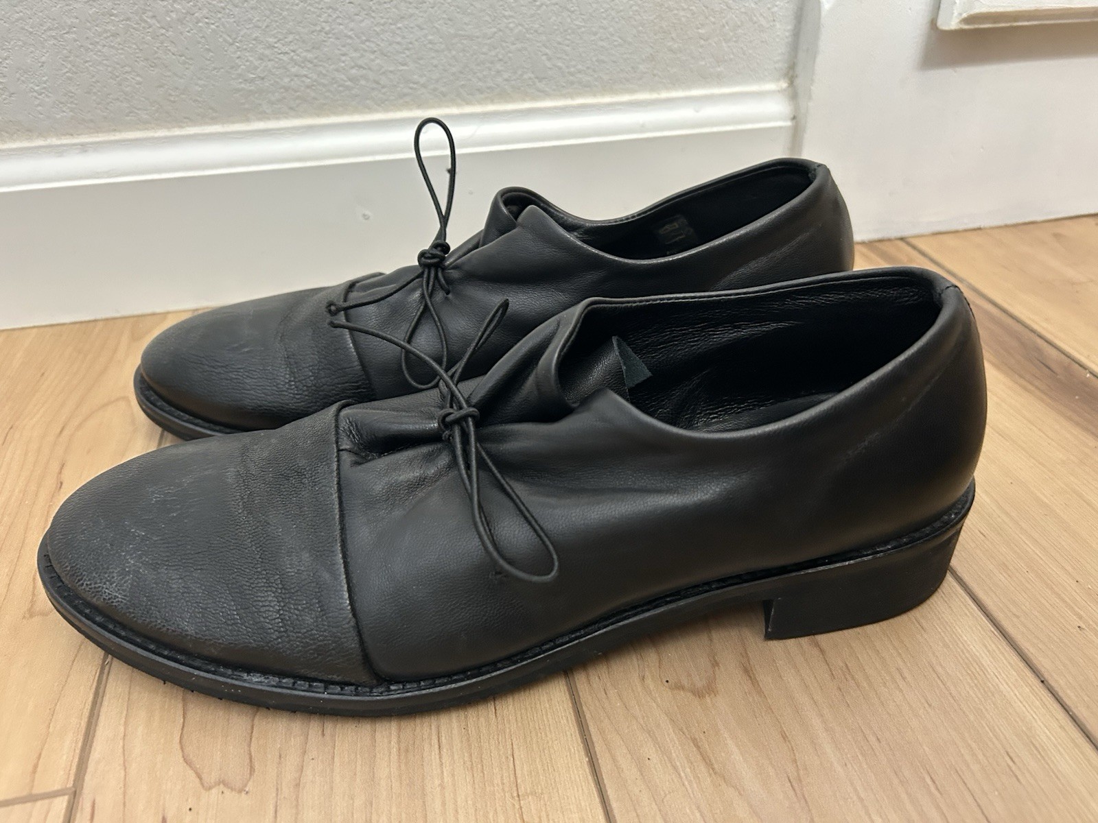 M Delavari Luxury Handcrafted Leather Shoes Oxfords Rome Italy EU 40 US 9-9.5