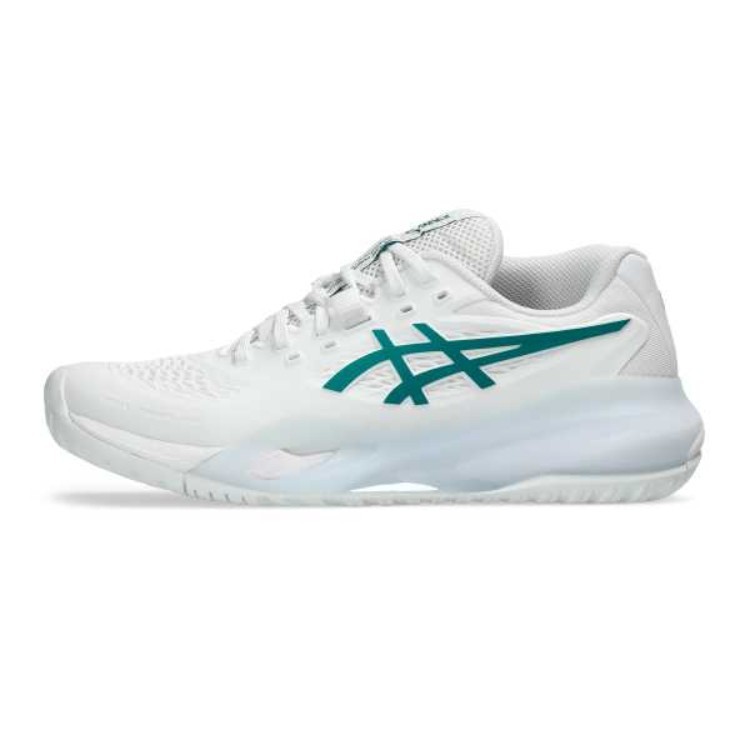 Asics GEL RESOLUTION X Shock Absorbers Low Top Tennis Shoes Women’s White Green