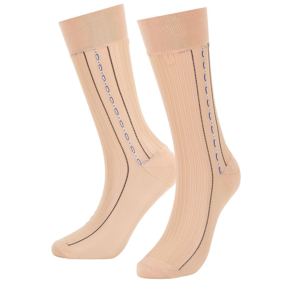 1/3/5 Pairs Men Ultra Thin Dress Socks Silk Sheer Business Work Socks Soft Nylon