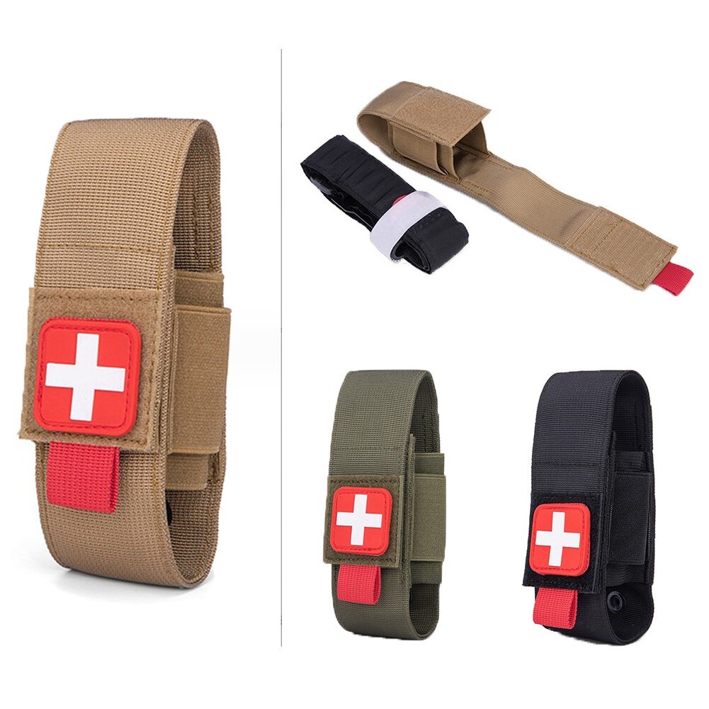 Nylon Waist Pack Tactical Molle First Aid Kit Outdoor Medical Khaki Small Pouch