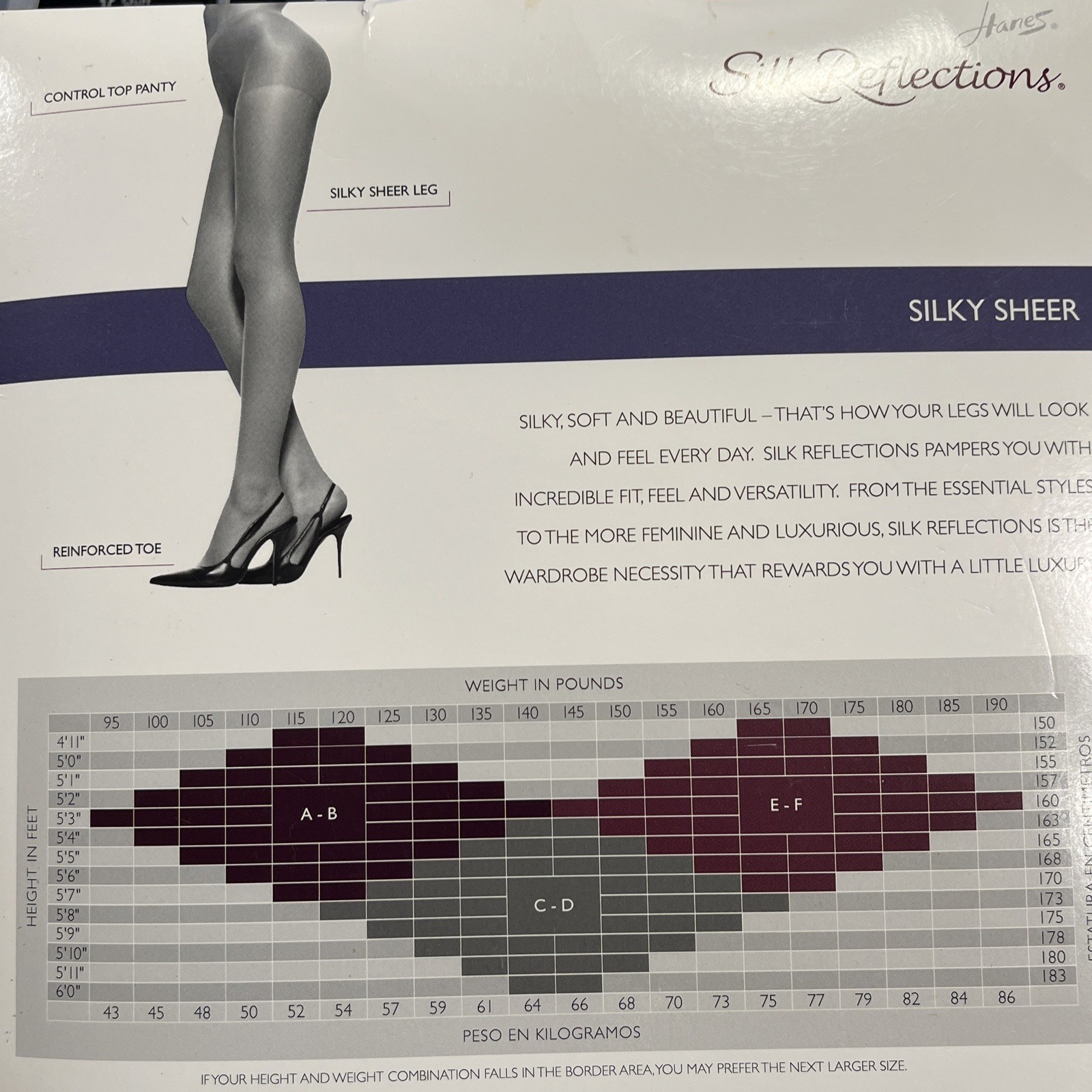 Hanes Silk Reflections Silky Sheer Control Top Pantyhose Soft Taupe Size CD Soft
