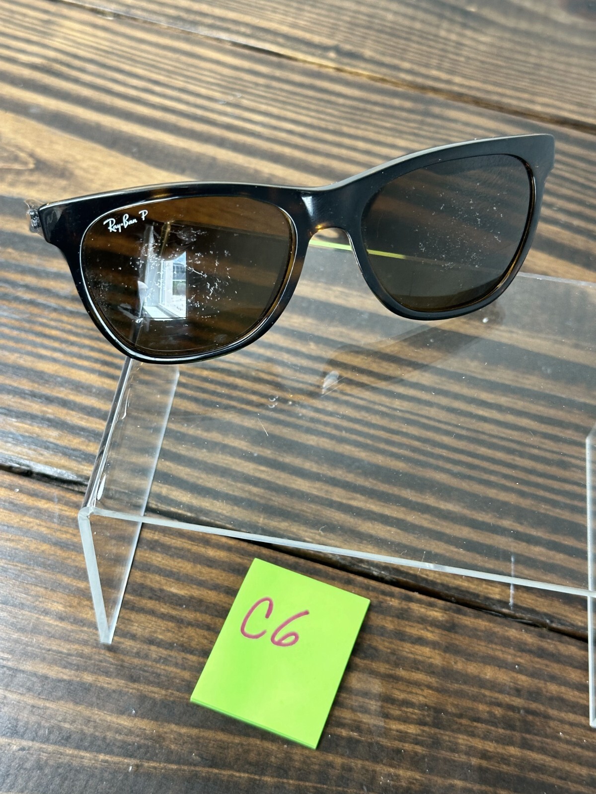 Ray-Ban RB4184-710/83 Men Polished Light Havana Frame with Brown Lens Sunglasses