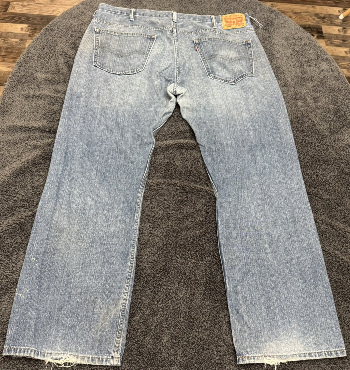 Lot of 3 Levi’s 569 Jeans Men’s 38×32 Loose Straight Denim Faded Distressed