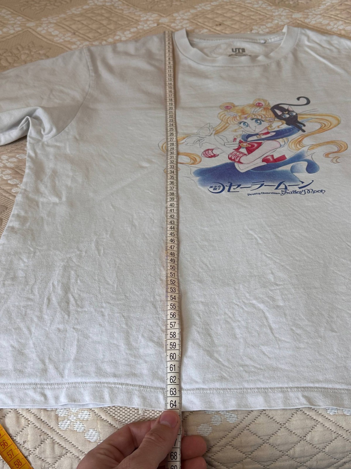 Sailor Moon Uniqlo Anime Manga Tokyo Japan Movie T Shirt Mens Size M White