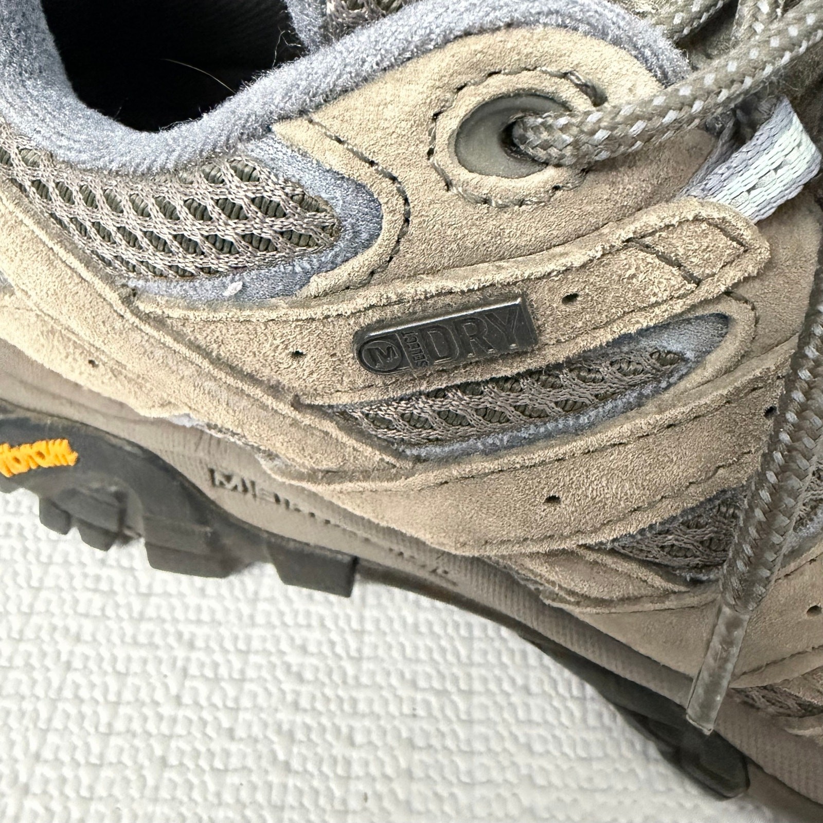 Merrell Moab 2 Shoes Women’s Size 7.5 Granite Waterproof Vibram Hiking Low Top