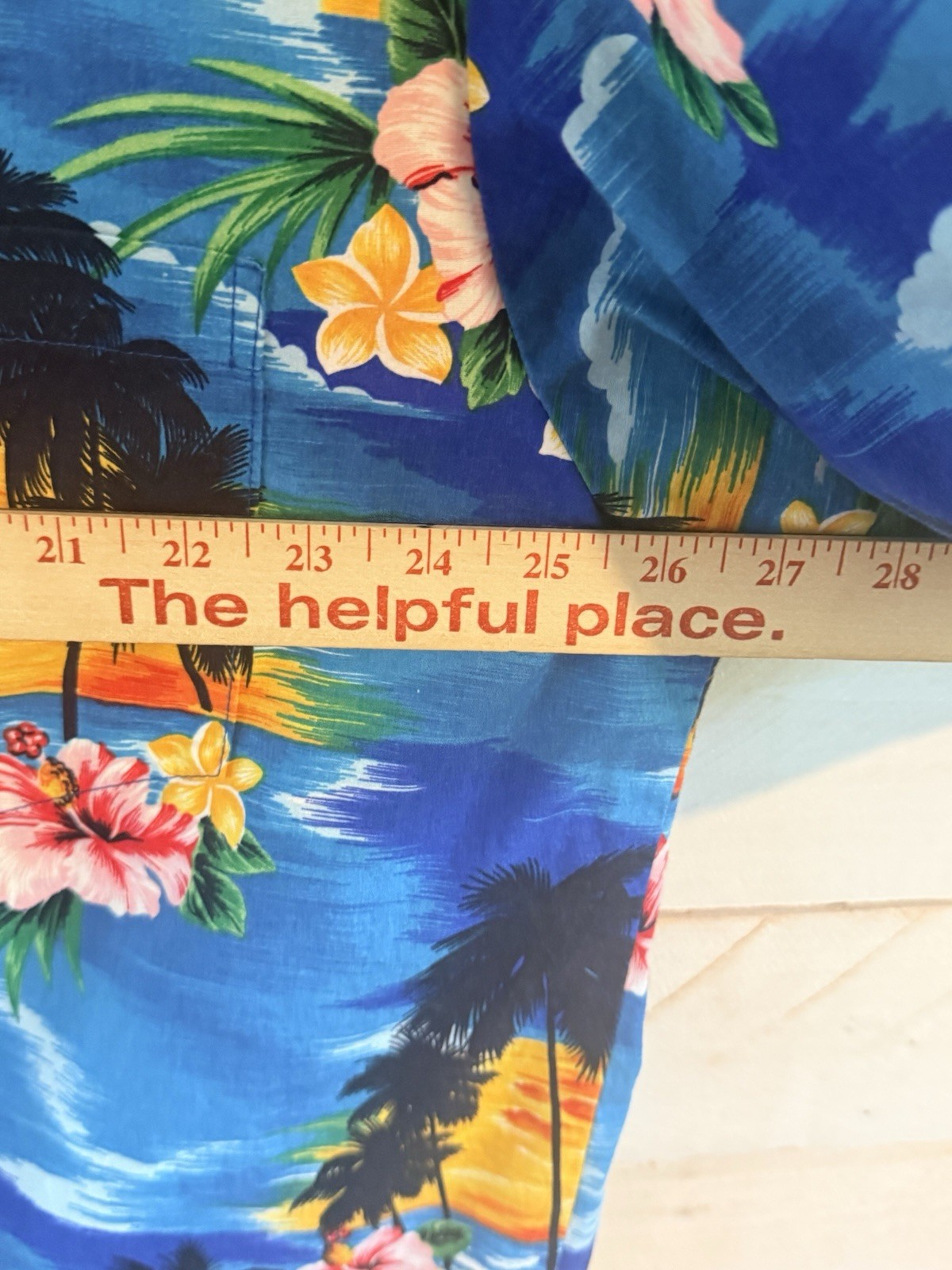 Vintage Pacific Legend Hawaiian Shirt Mens 2XL Blue Floral Tropical Beach